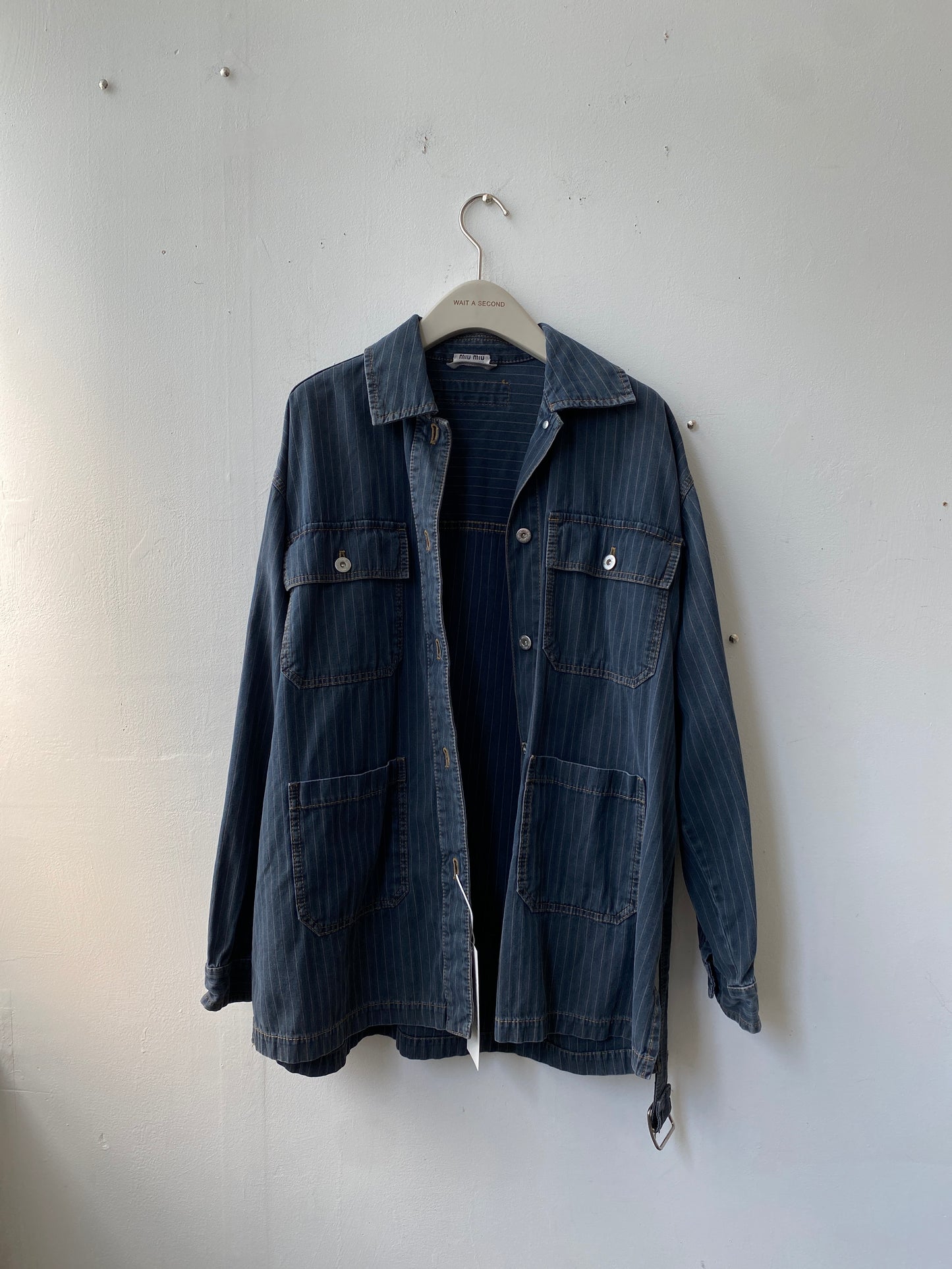 Miu Miu stripe denim jacket