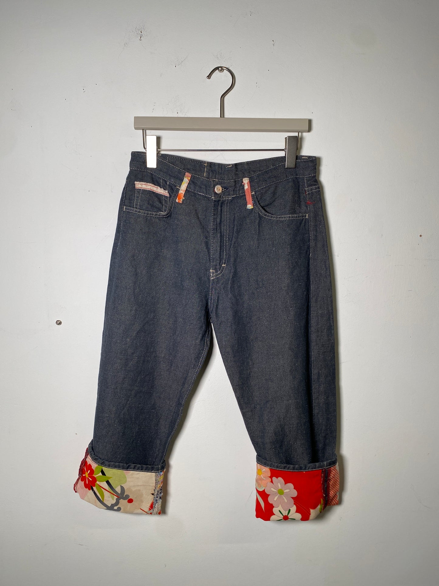 Evisu Vintage Floral printed denim jeans