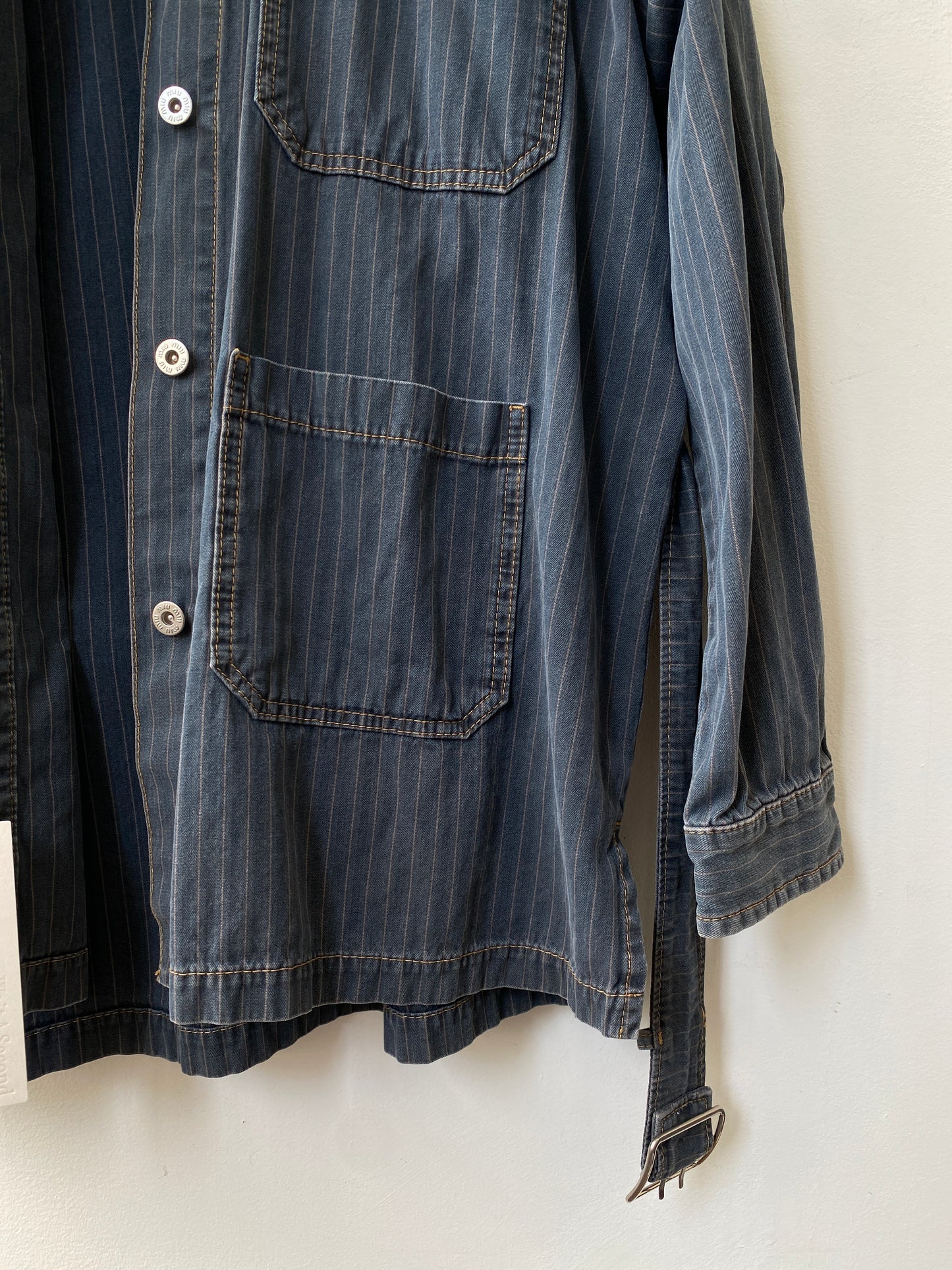 Miu Miu stripe denim jacket