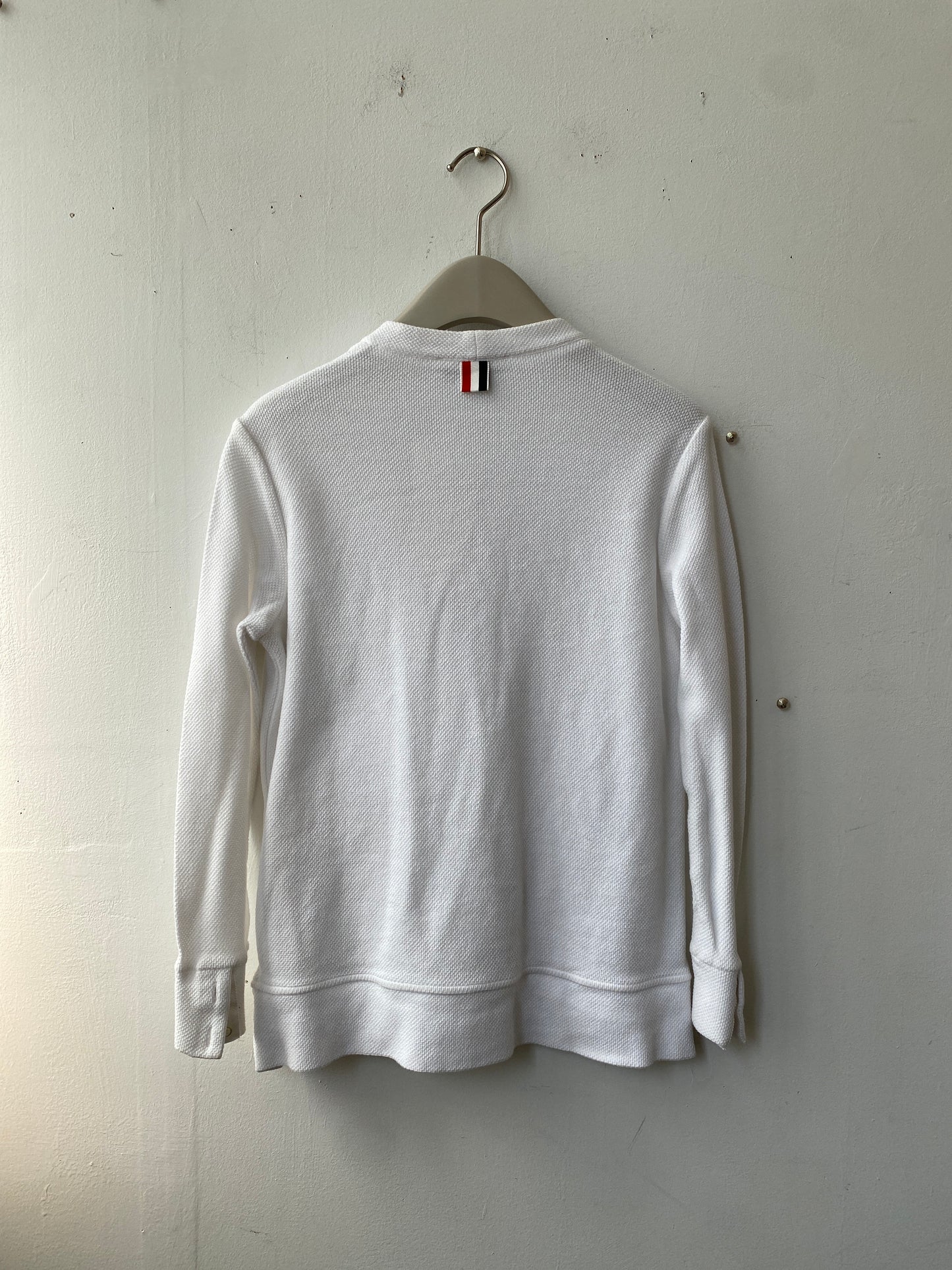 Thom Browne Sample White Cotton cardigan