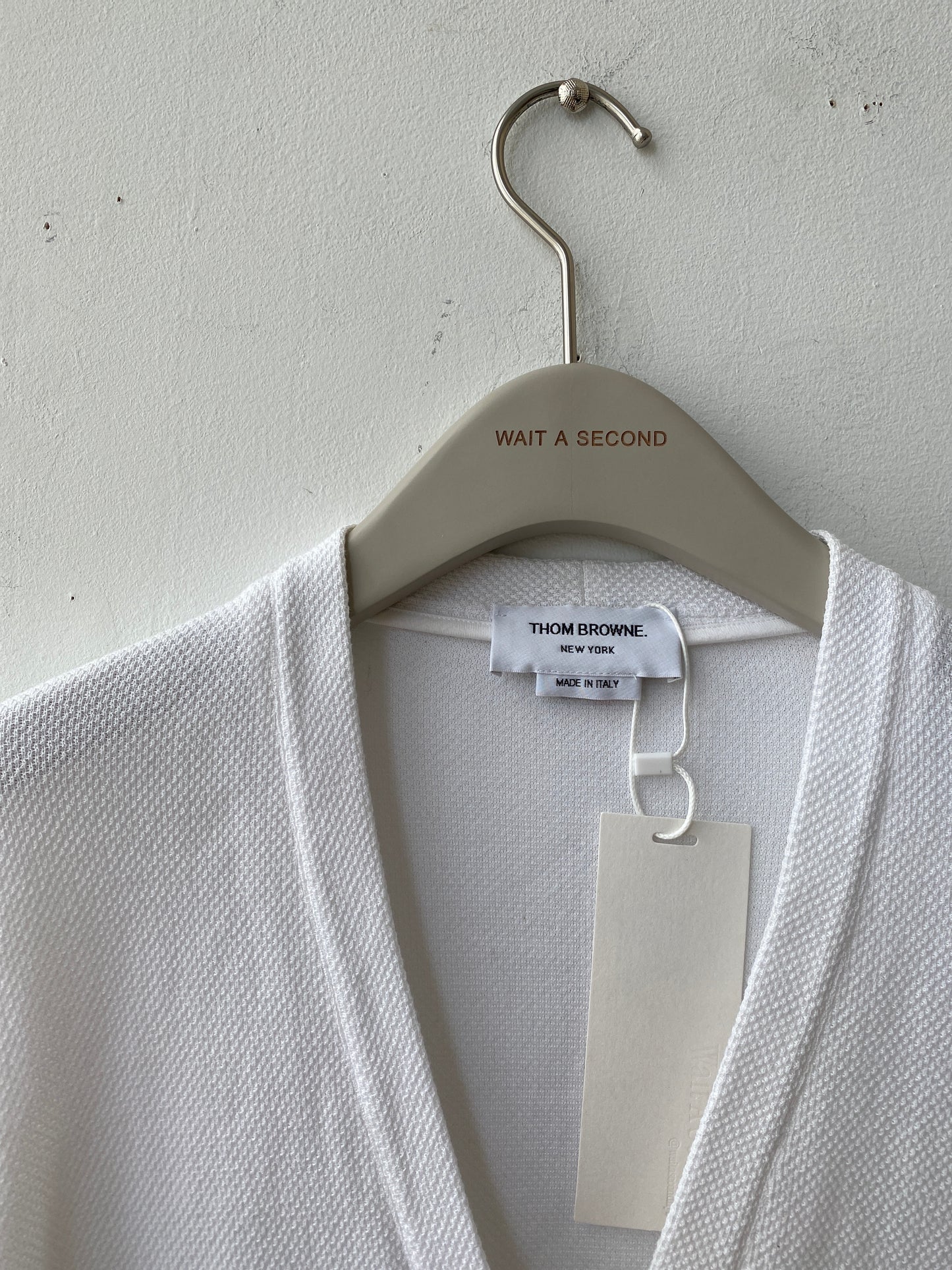 Thom Browne Sample White Cotton cardigan