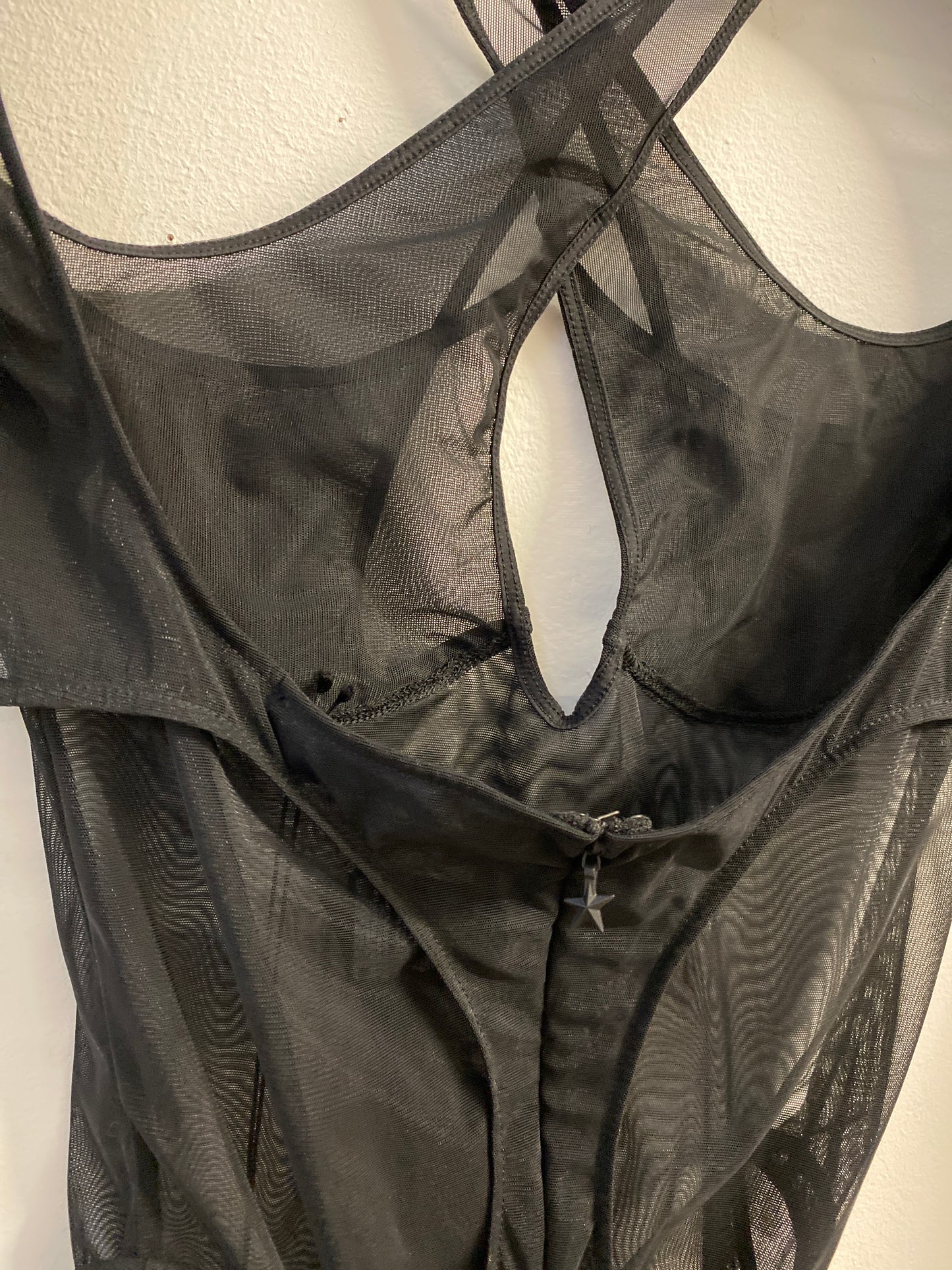 Mugler Layer cutout bodysuit in Black