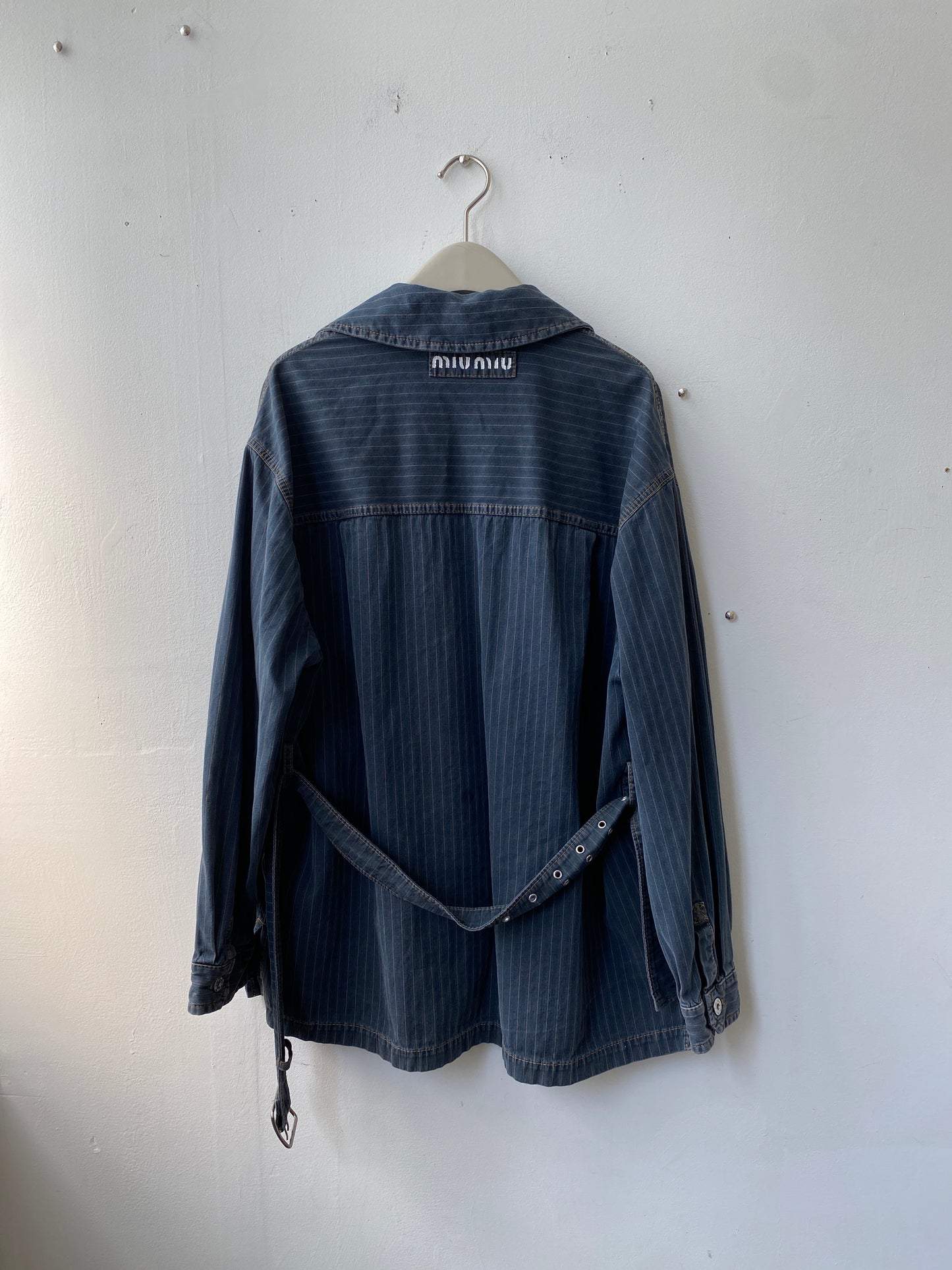 Miu Miu stripe denim jacket