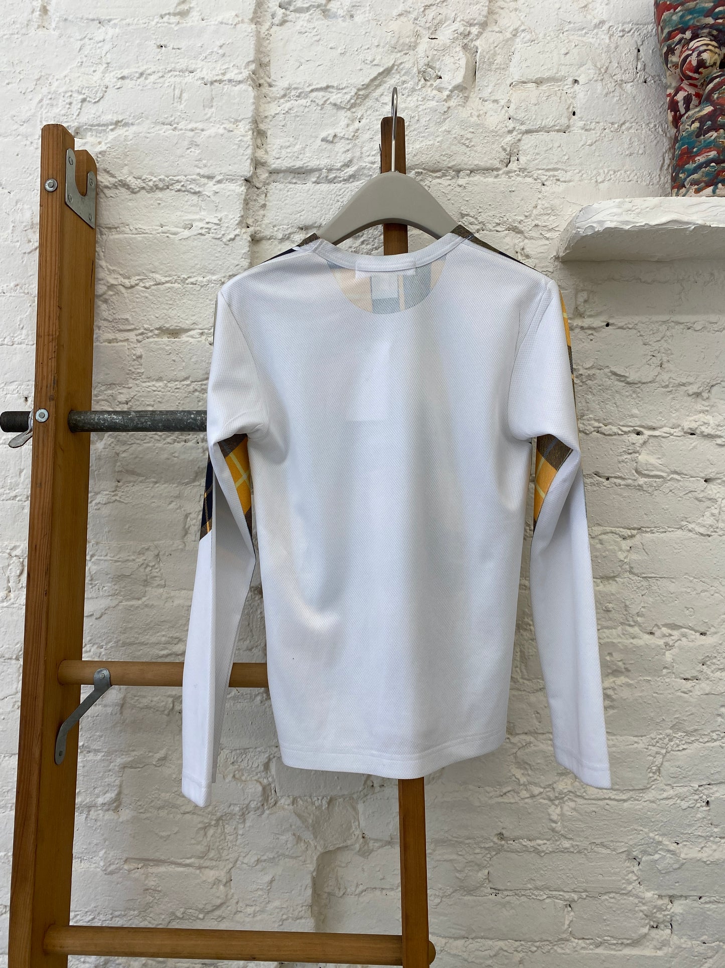 WAS-24121 CDG long sleeve yellow pattern t shirt