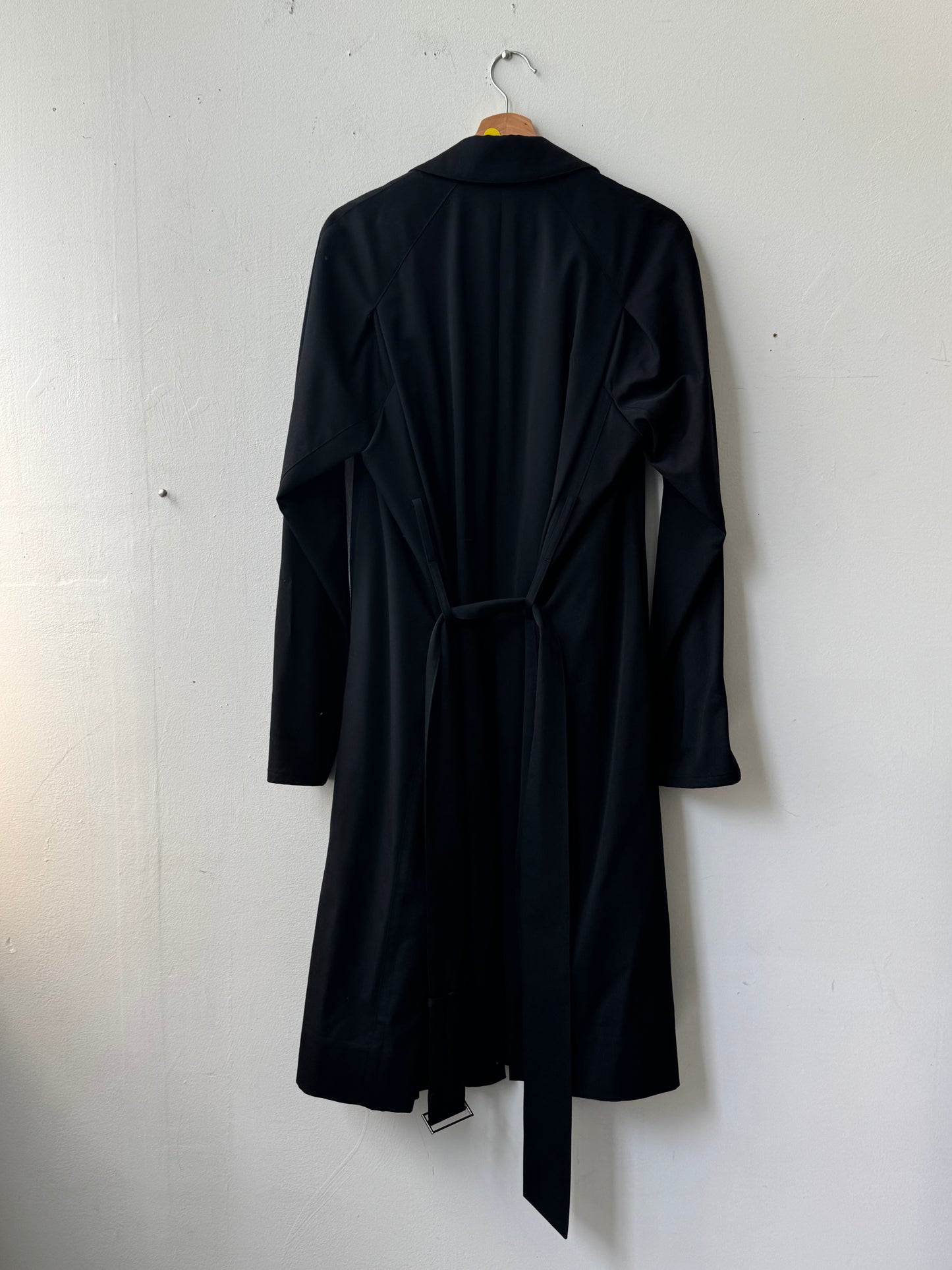 WAS-24102 RYUHEI OOMARU OVERCOAT Black Trench Coat
