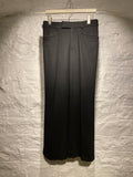 Miu Miu Black Wool Blend Straight Pants