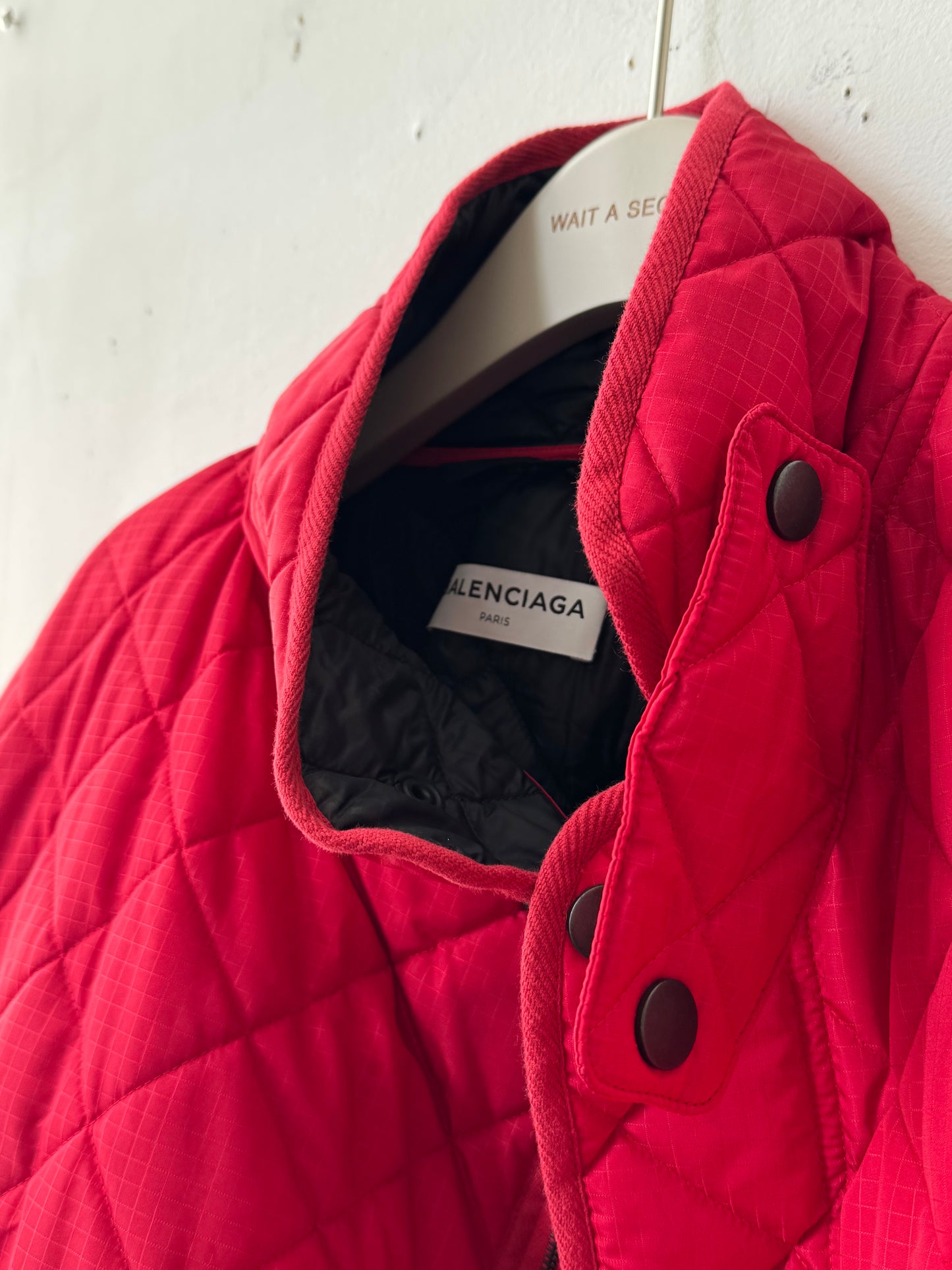 WAS-24WH233 Padded Coat in Red