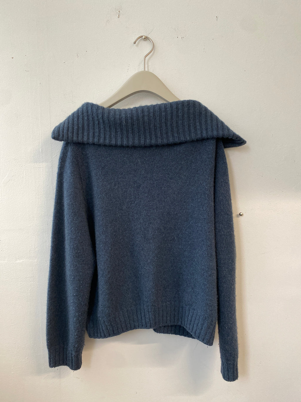 Celine Dark Blue Cashmere V-Neck Sweater