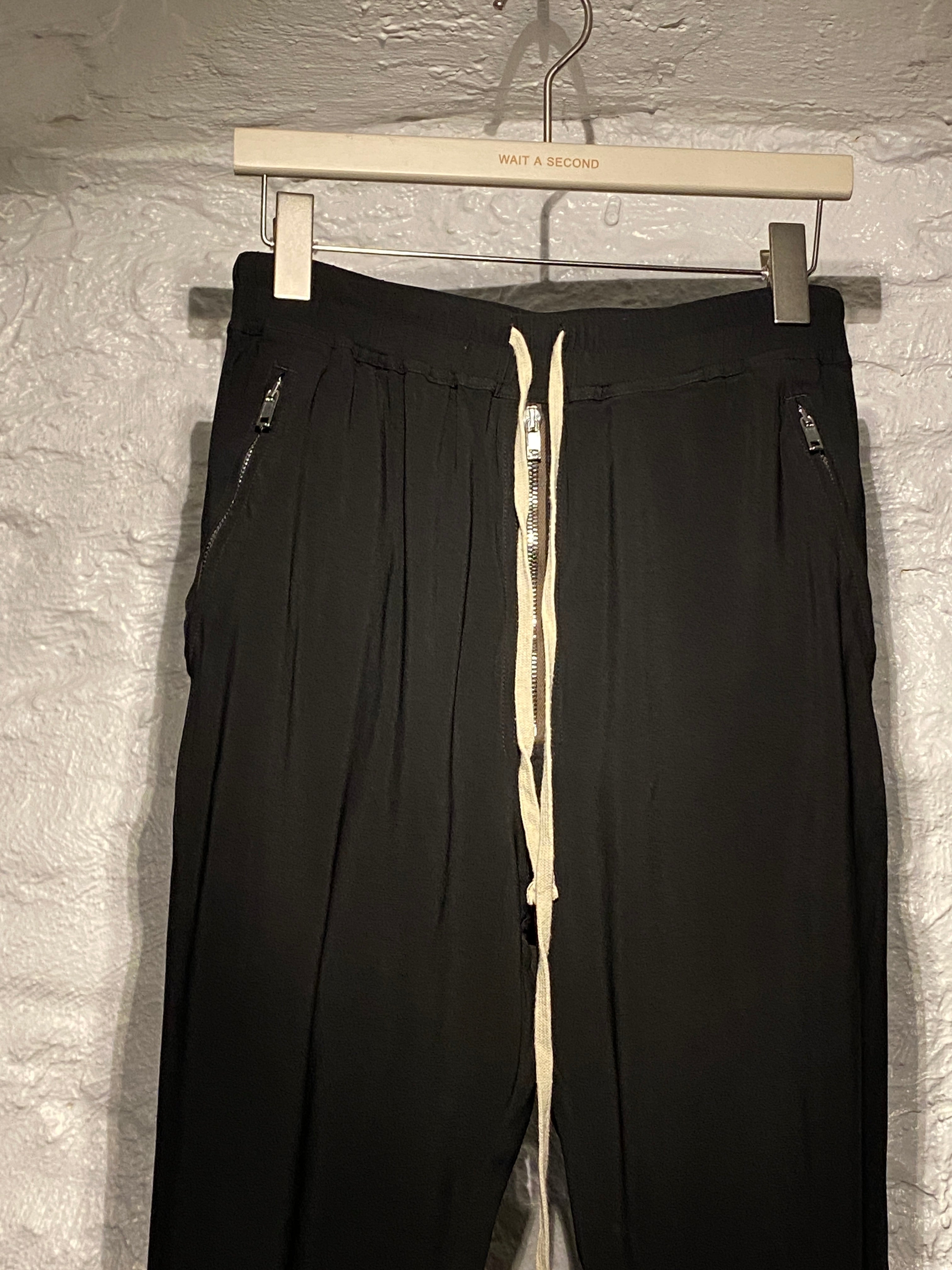 Rick Owens Black Zippers Track Pants