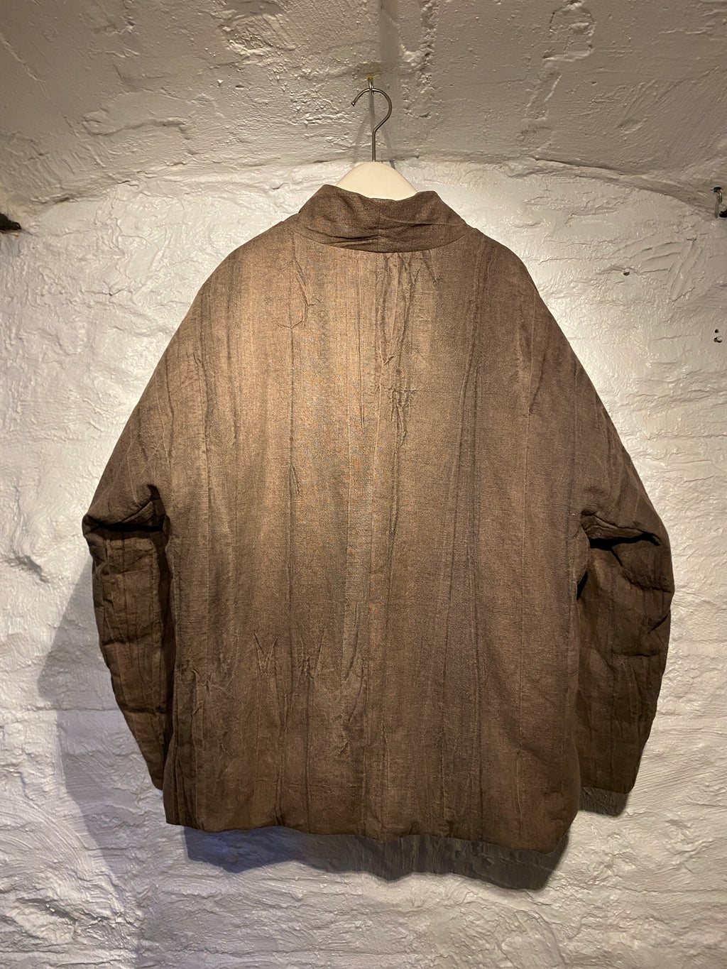 Kar Studio Mud Brown Padded Kimono Down Jacket