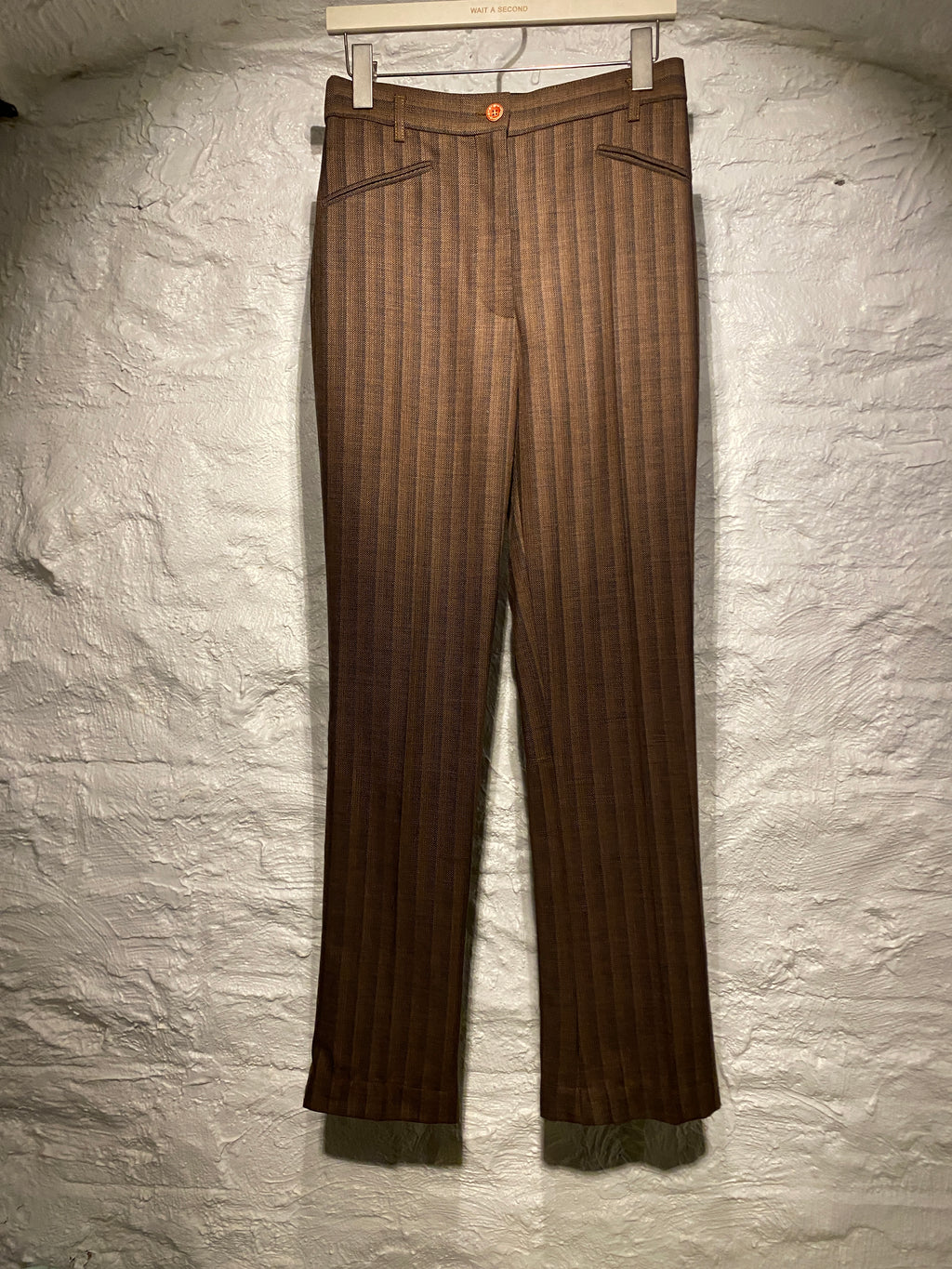 Acne Studios	Dark Brown Wool Blend Pants