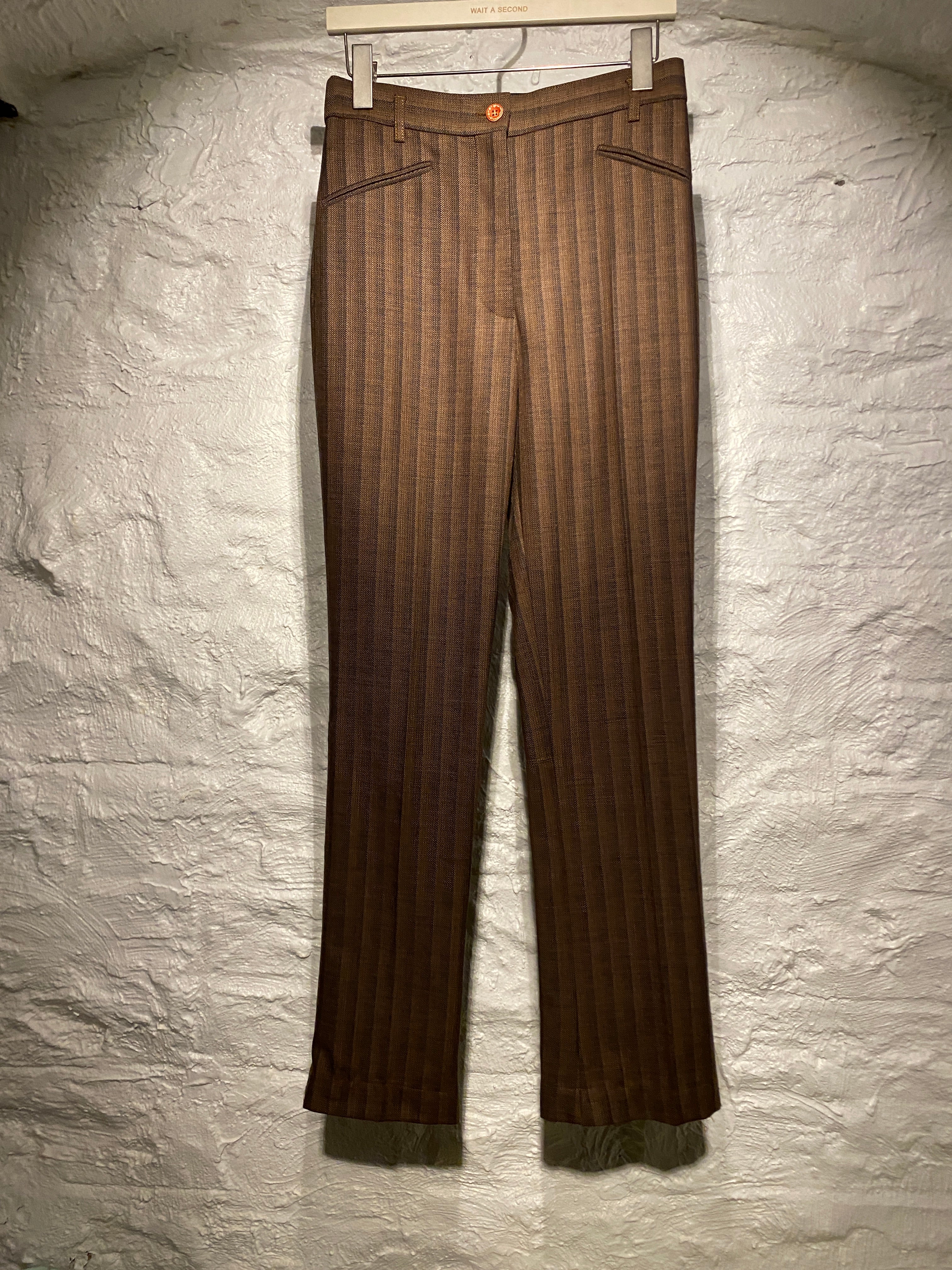 Acne Studios	Dark Brown Wool Blend Pants