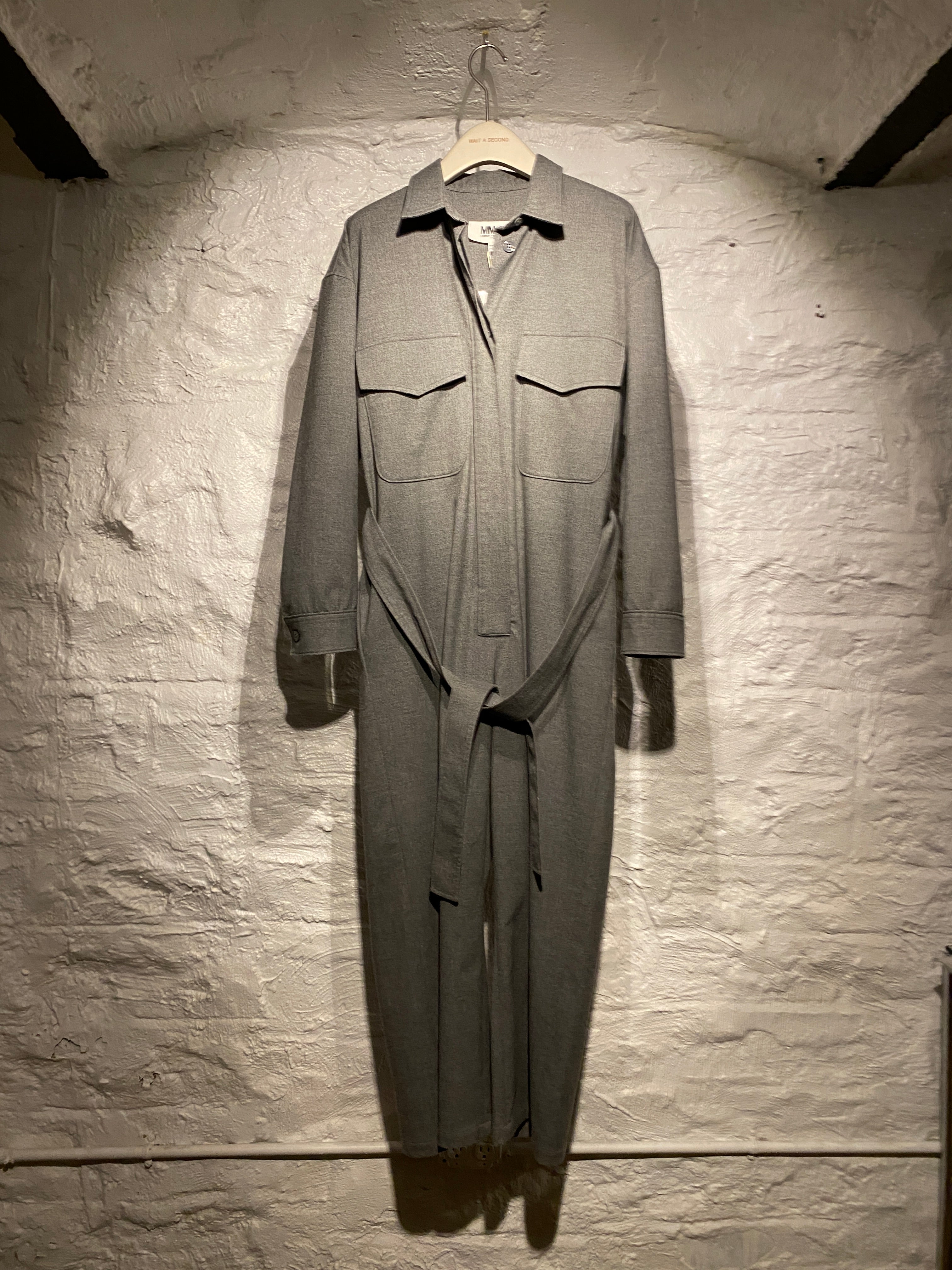 MM6 Maison Margiela	Long-Sleeve Shirt Jumpsuit with a Belt