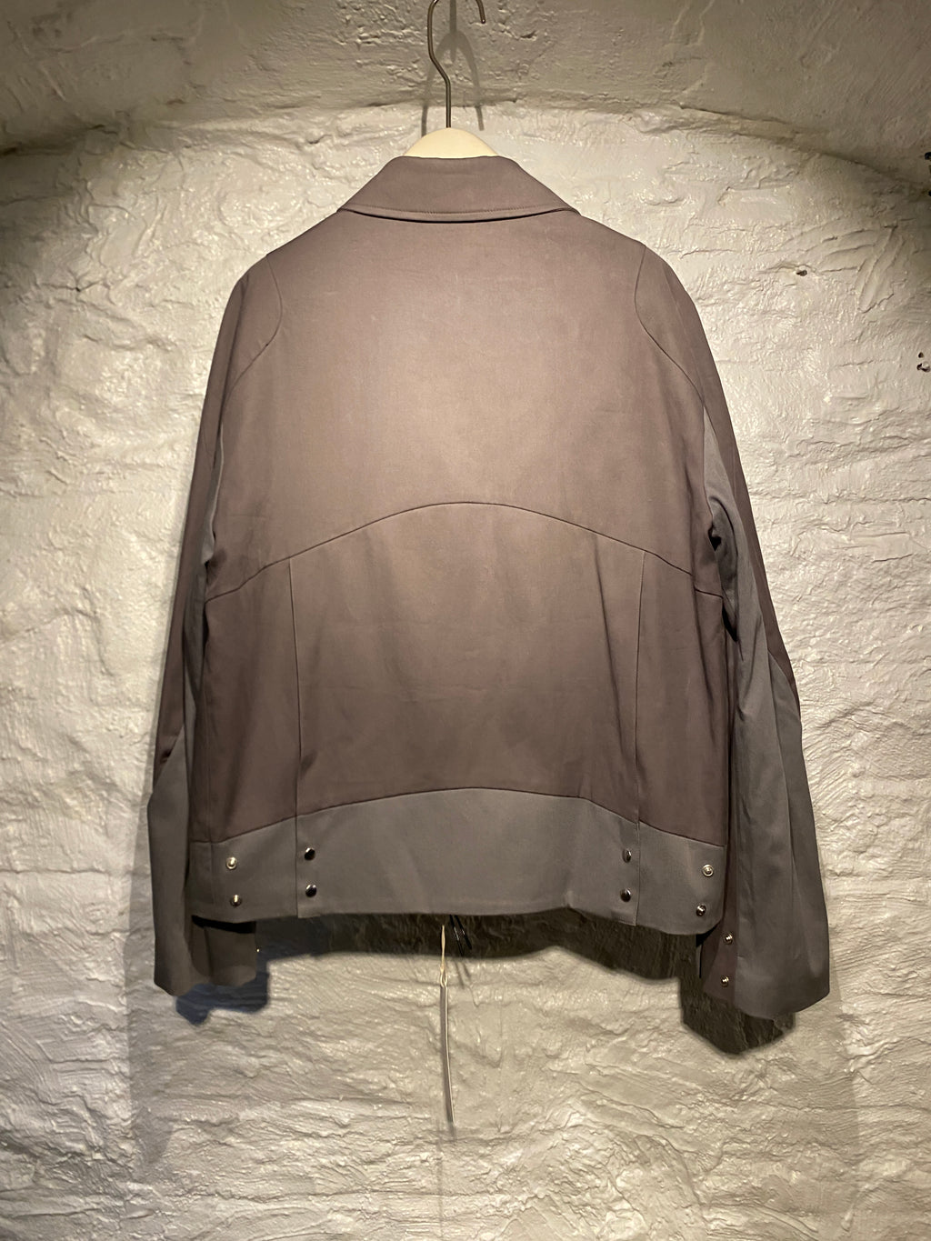 _J.A-A.L_ Two Tone Grey Zipper Jacket