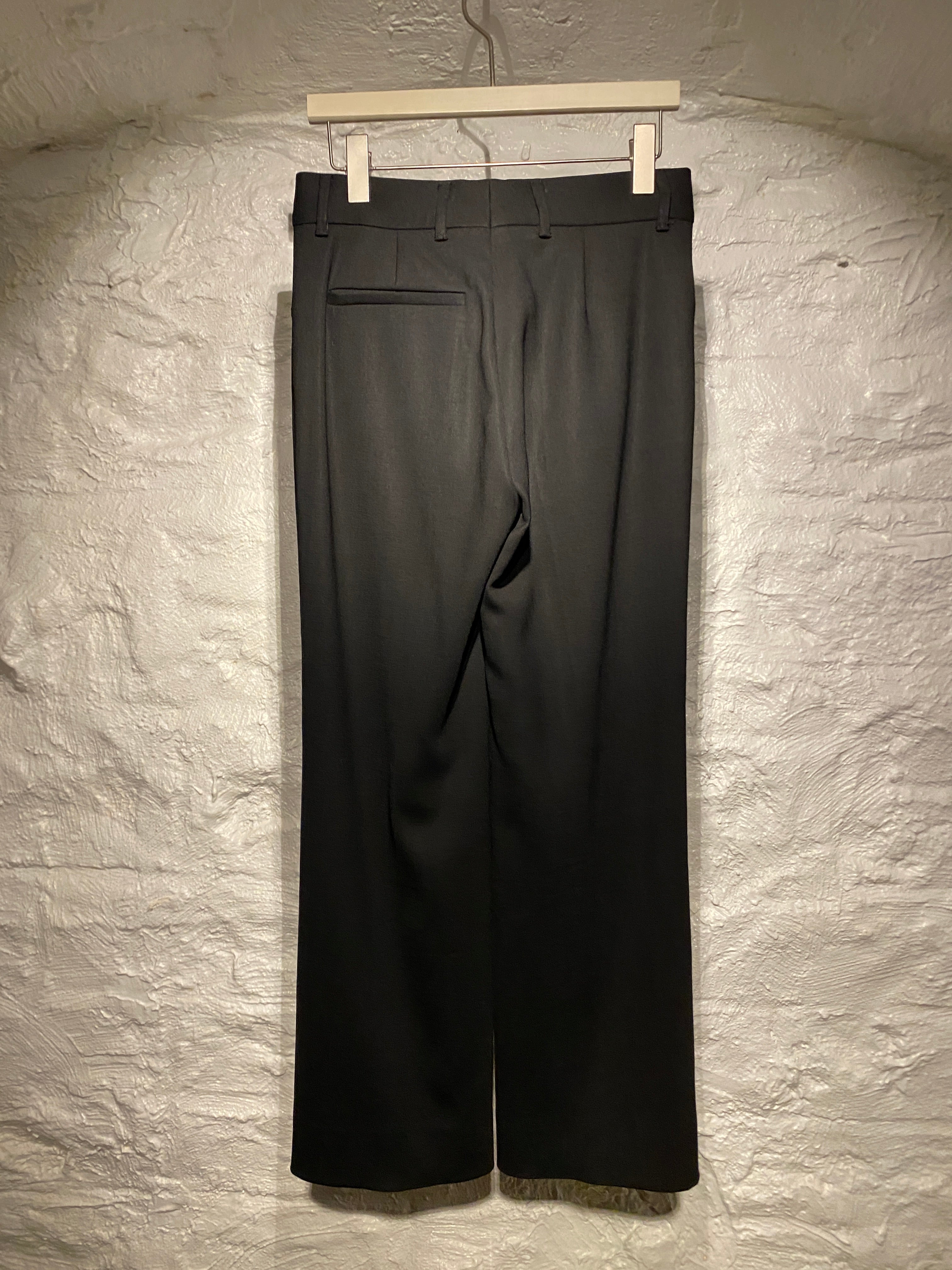 Miu Miu Black Wool Blend Straight Pants