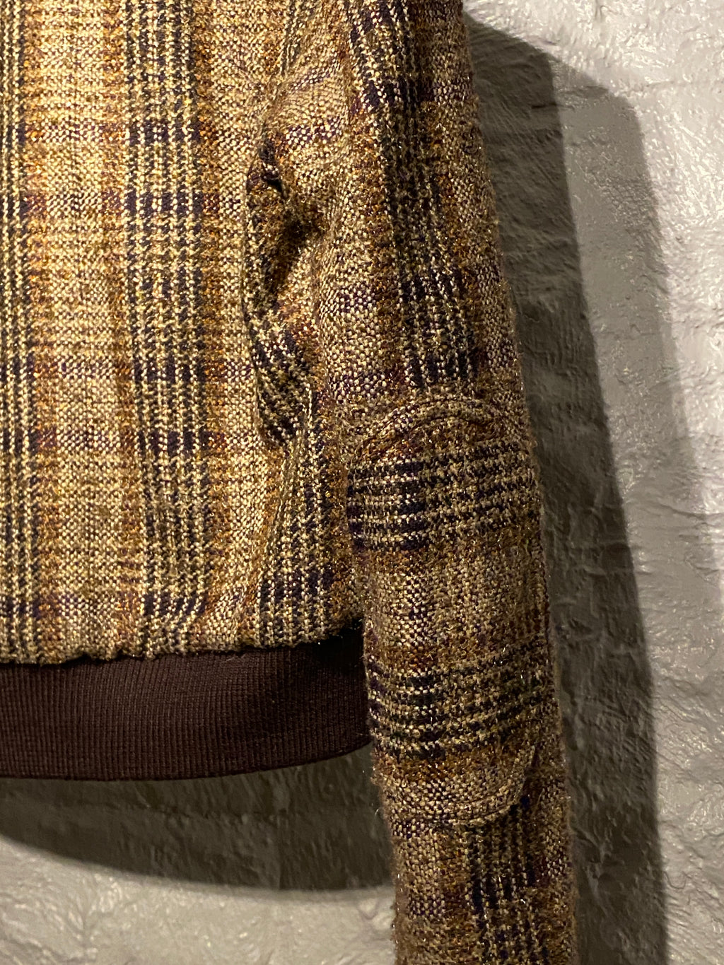 Dolce & Gabbana Brown Beige Tweed Jacket