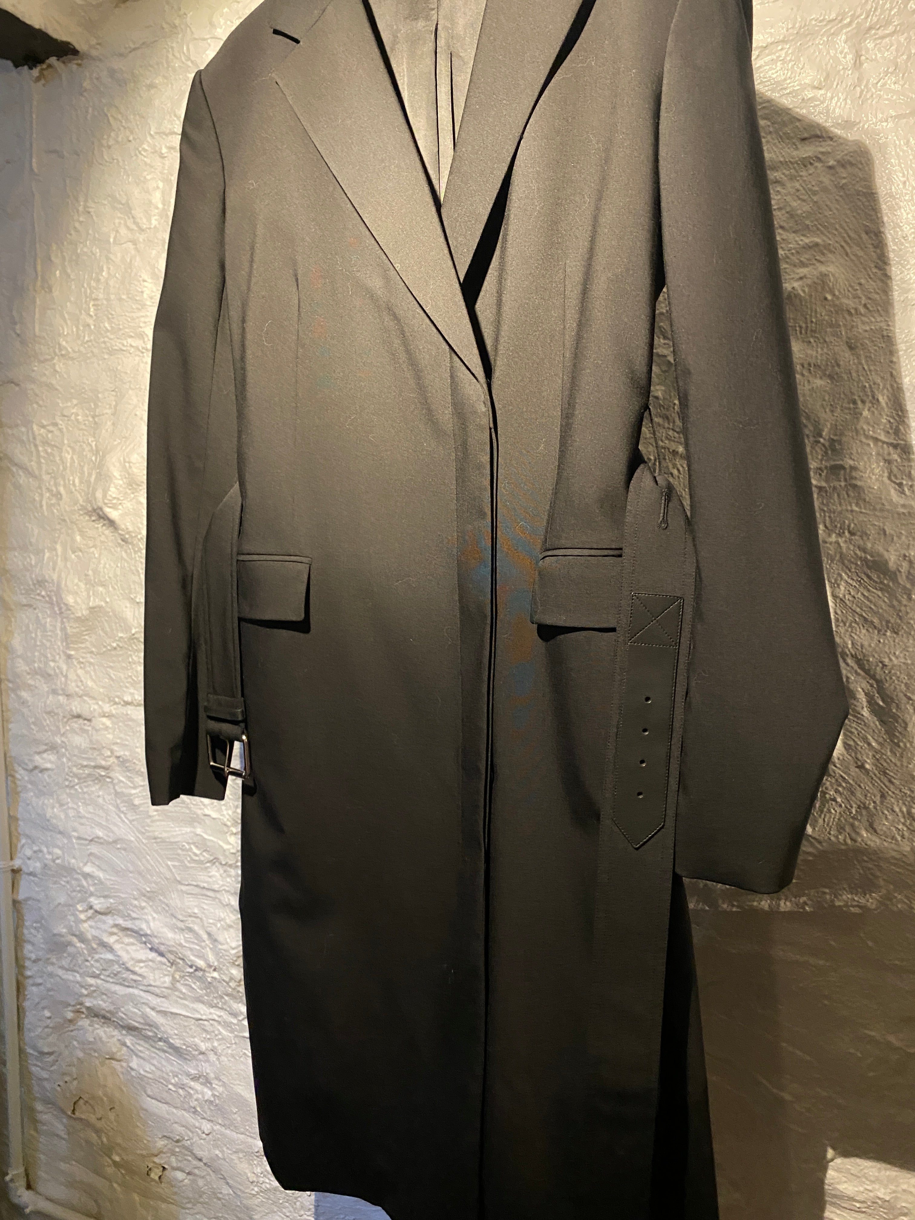 Helmut Lang Black Pocket Suit Long Blazer