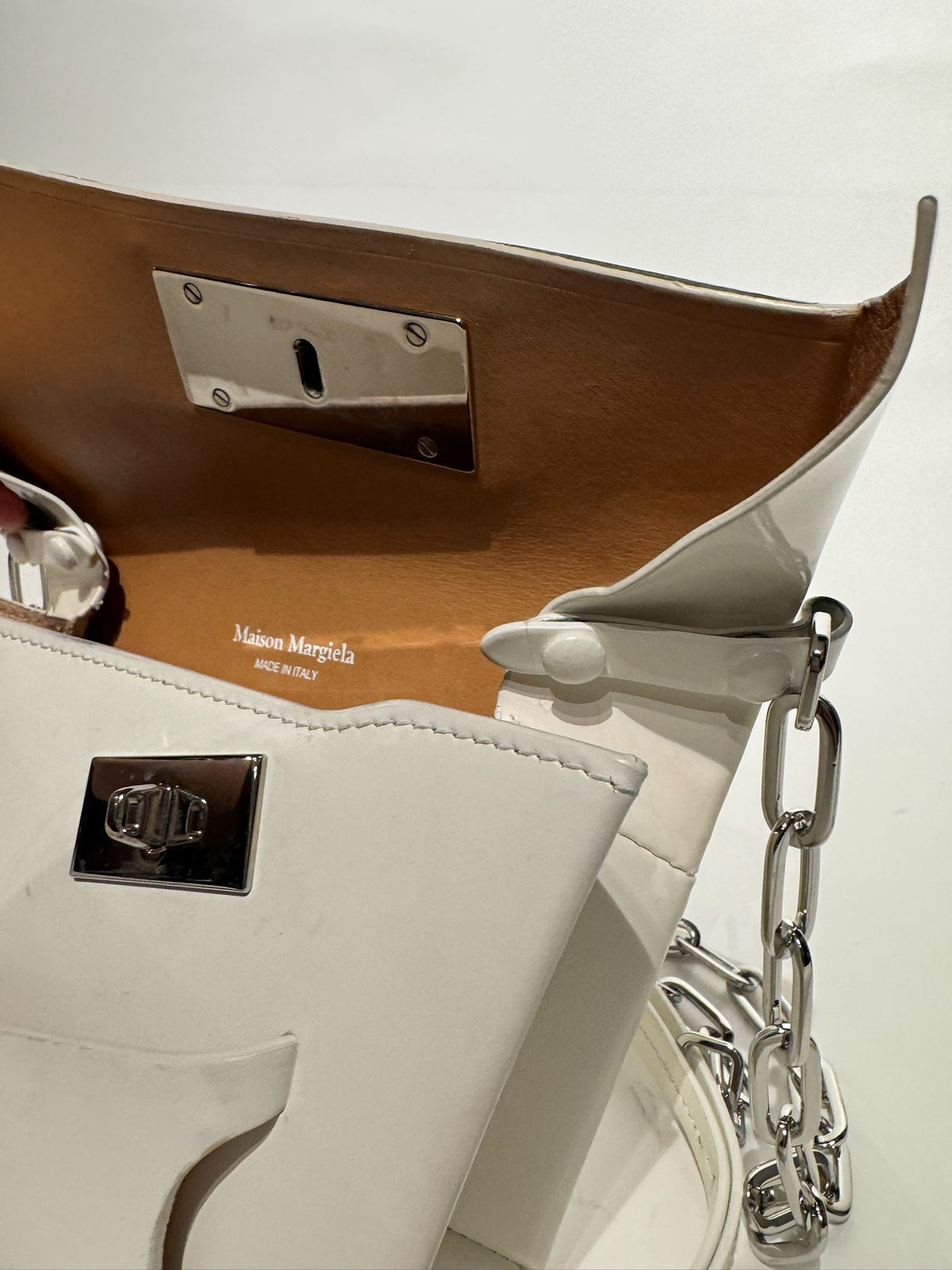 Maison Margiela White Snatched Shoulder Bag