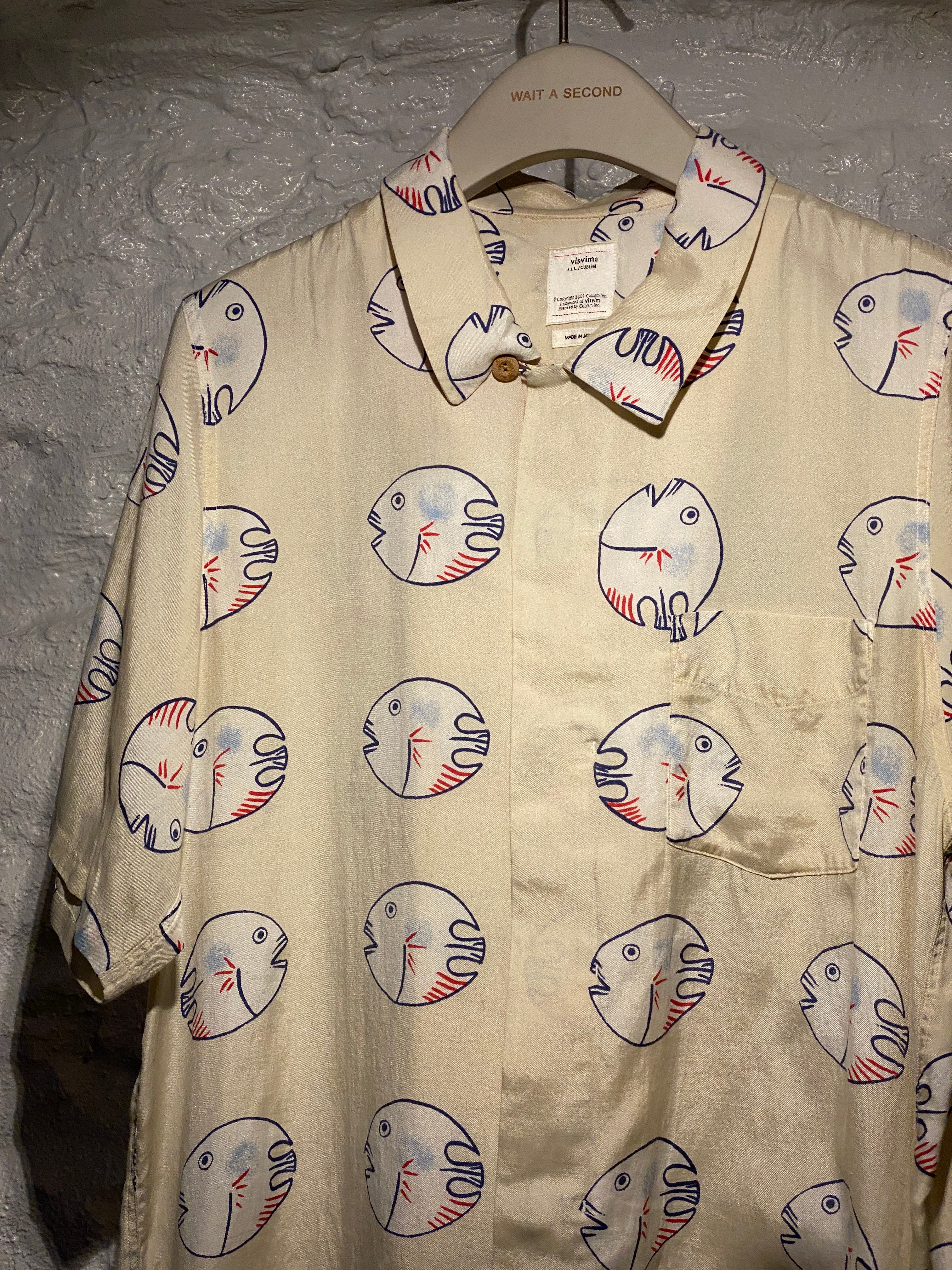 Visvim Ivory Fish Short-Sleeve Shirt