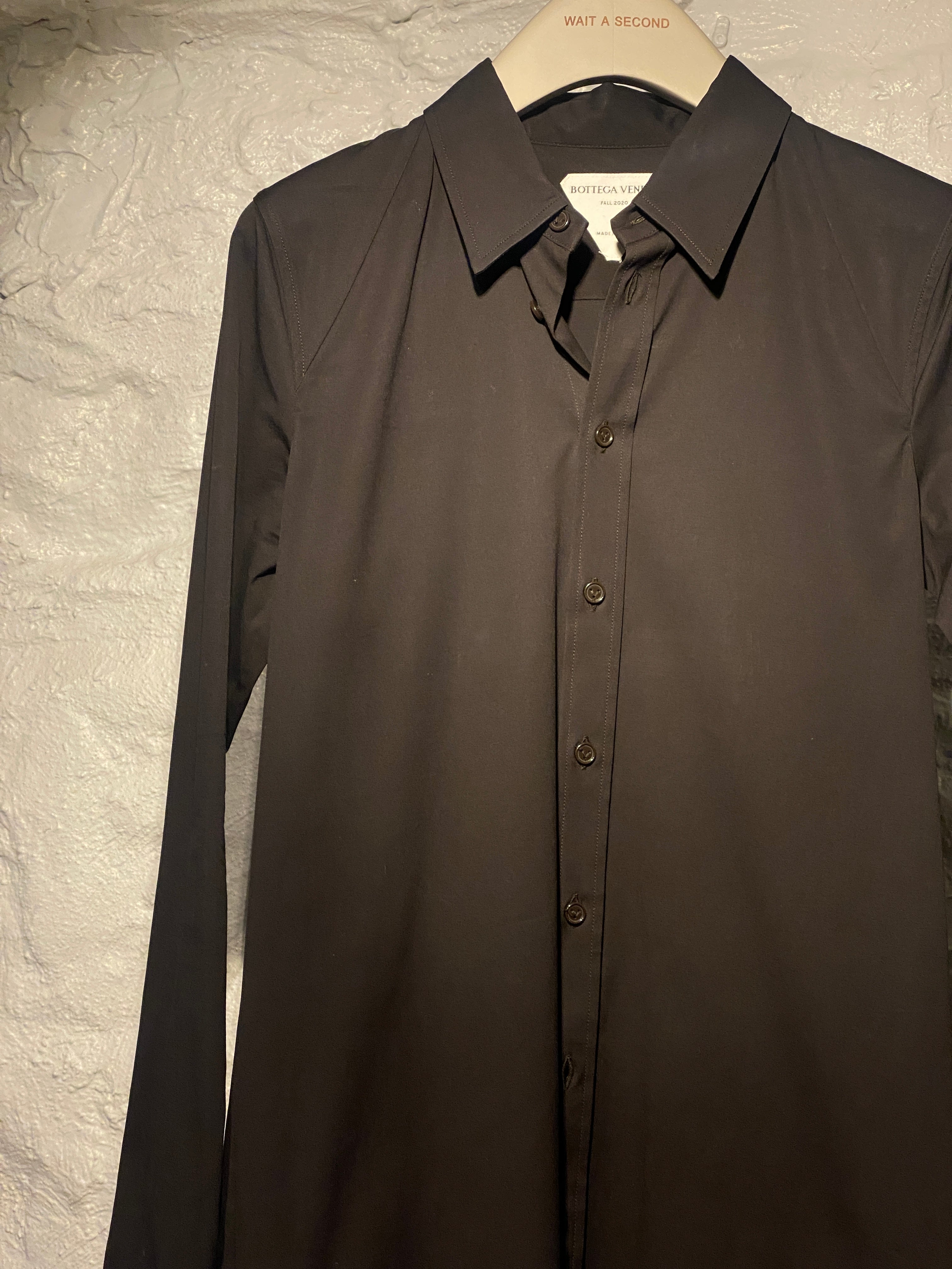 Bottega Veneta Fall 2020 Collection Brown Slim Shirt