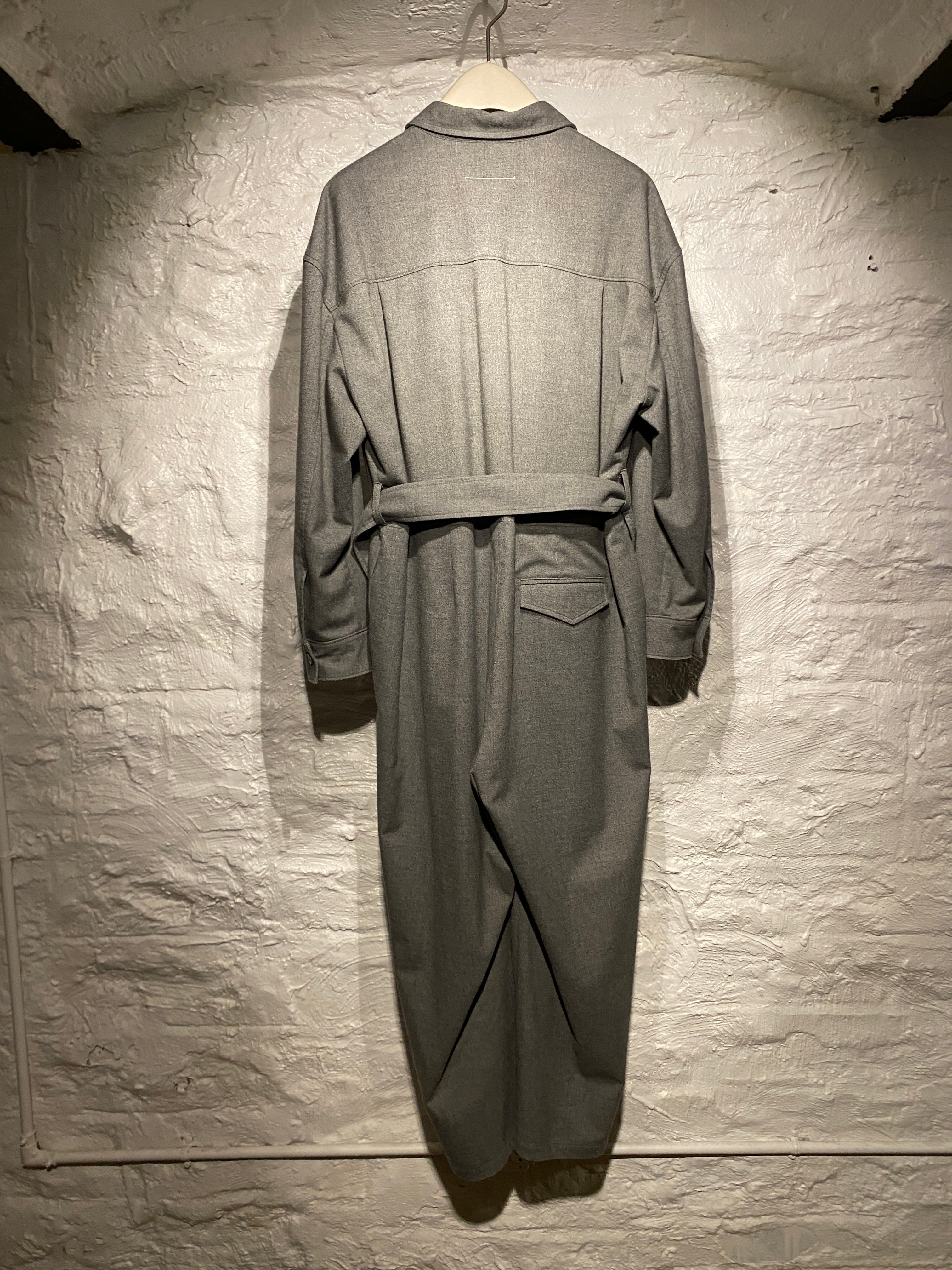 MM6 Maison Margiela	Long-Sleeve Shirt Jumpsuit with a Belt