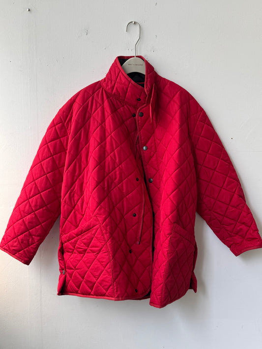 WAS-24WH233 Padded Coat in Red