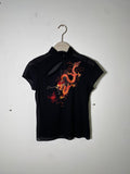 Vivienne Tam Dragon Qipao mesh top