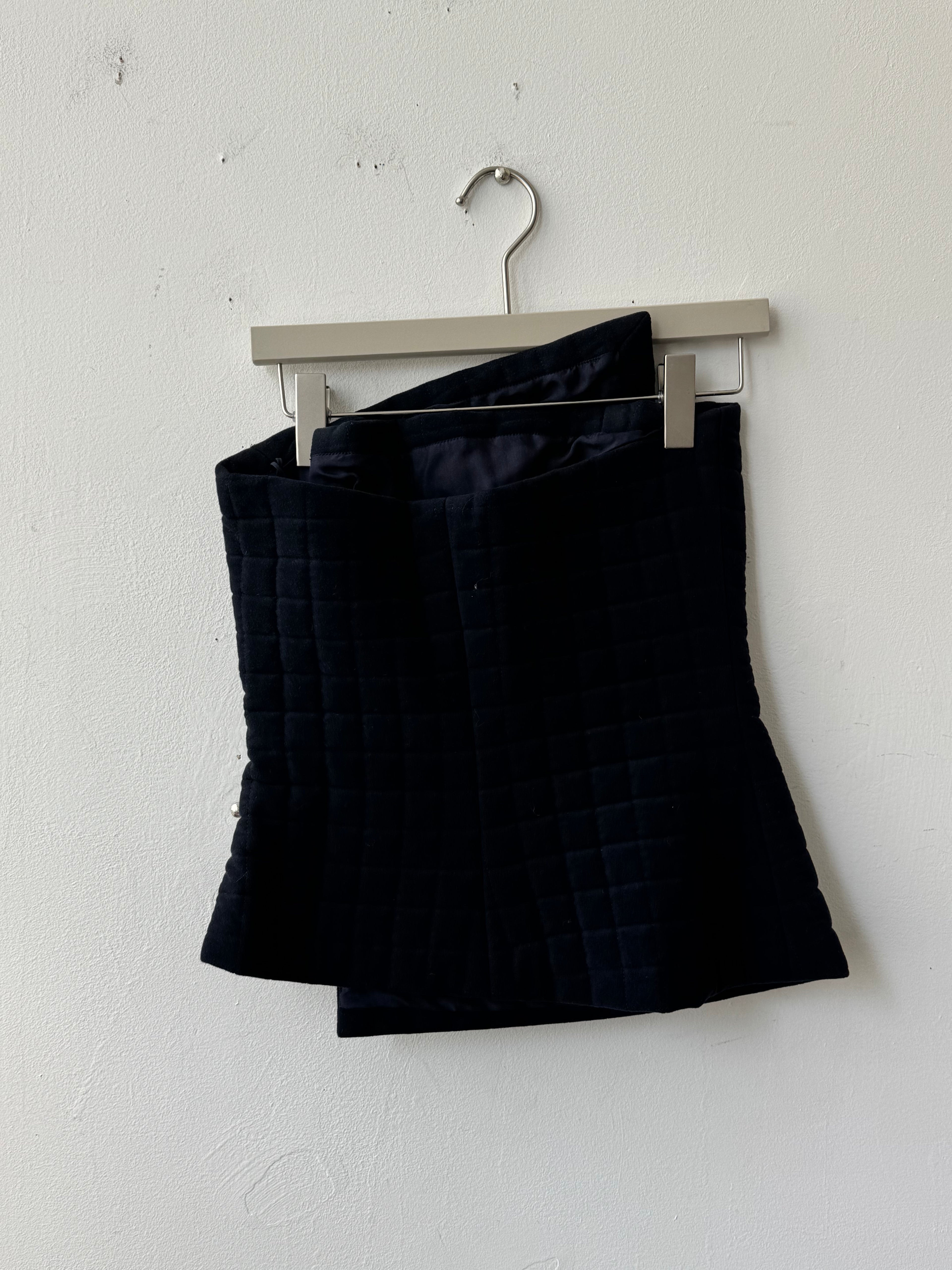 Chanel Black Asymmetrical Puffed Wrap Corset