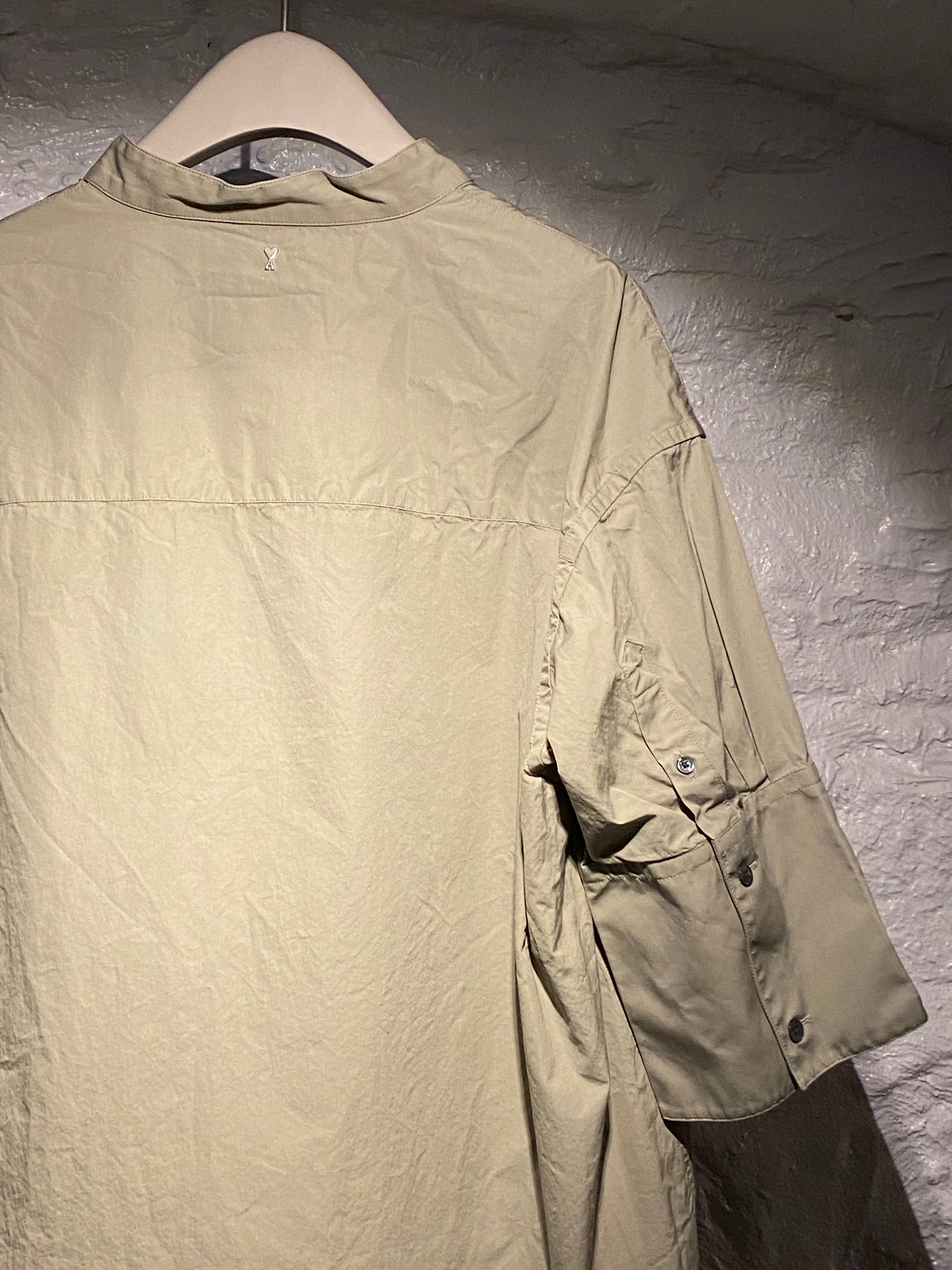 AMI Paris Sage Green Oversized Shirt