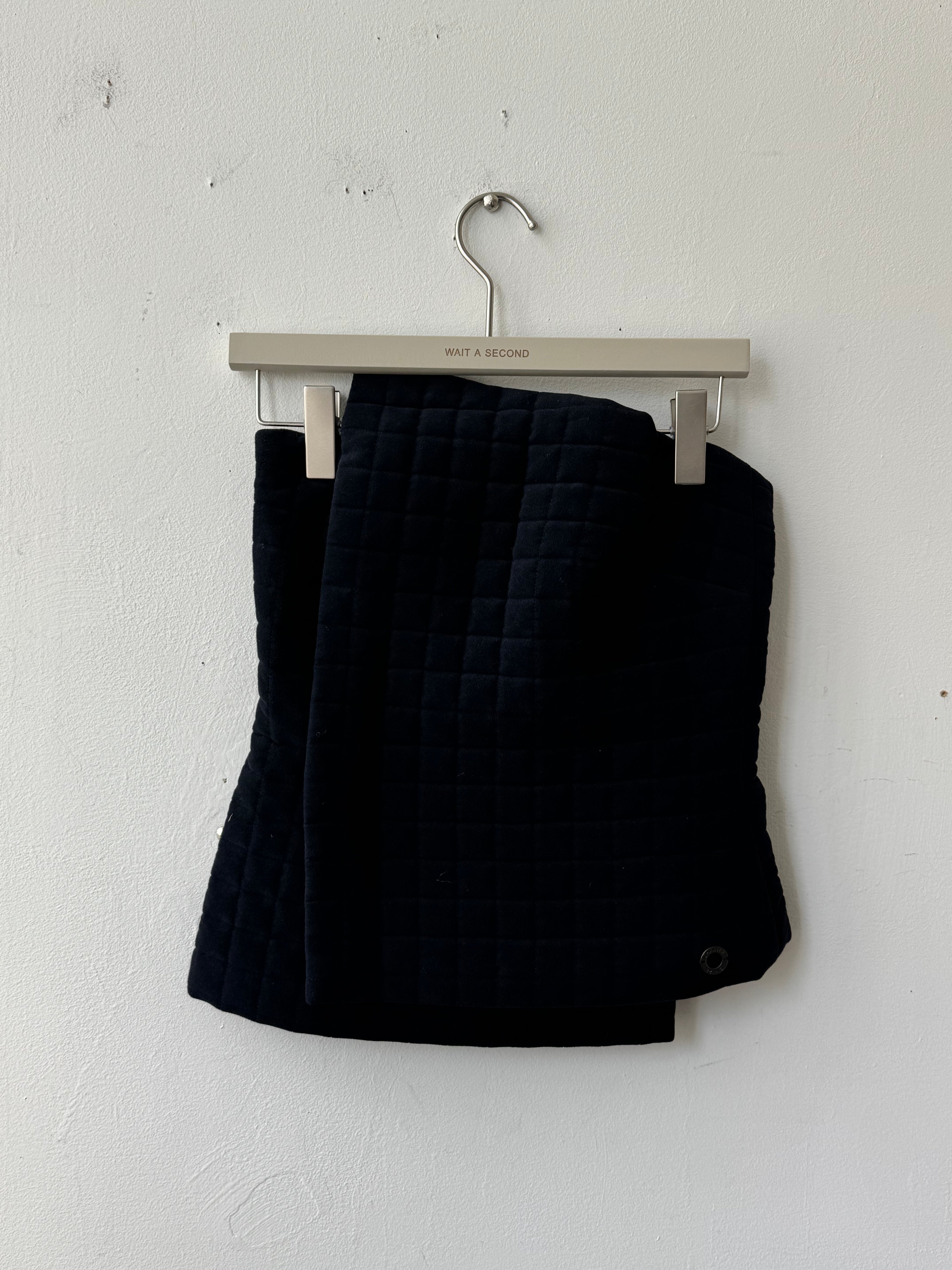 Chanel Black Asymmetrical Puffed Wrap Corset