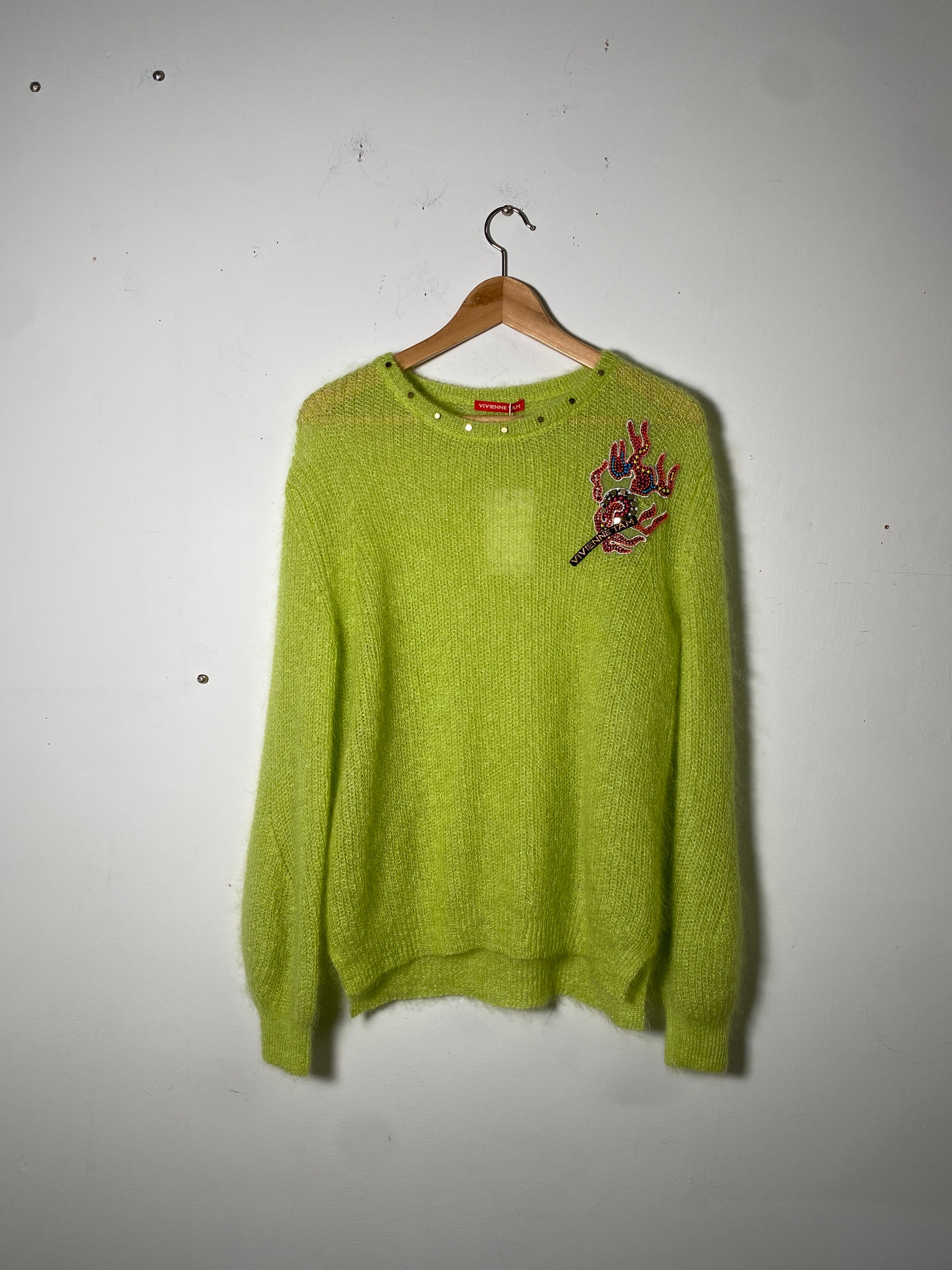 Vivienne Tam Apple Green Sweater