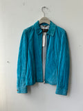 WAS-24WL429 Loro Piana Suede Blue Jacket