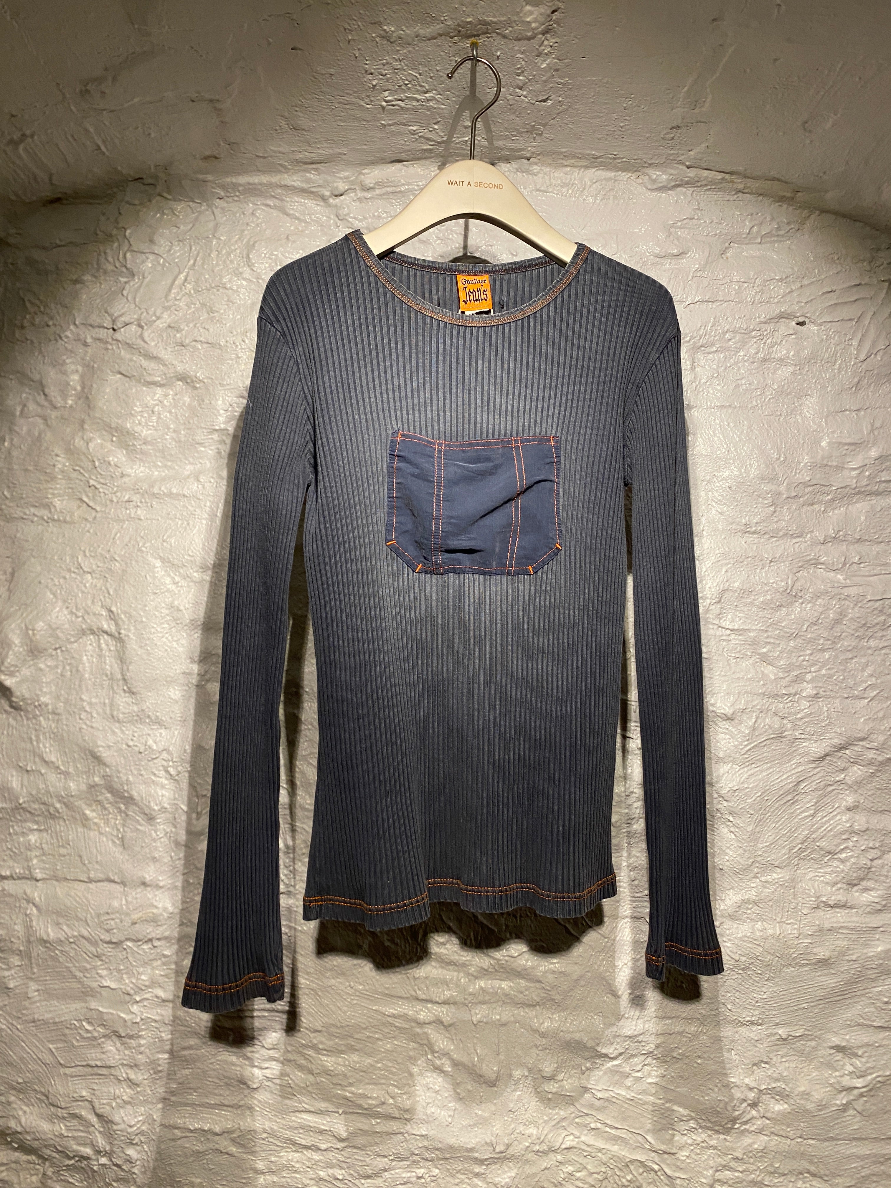 Jean Paul Gaultier Blue Big Pocket Pullover