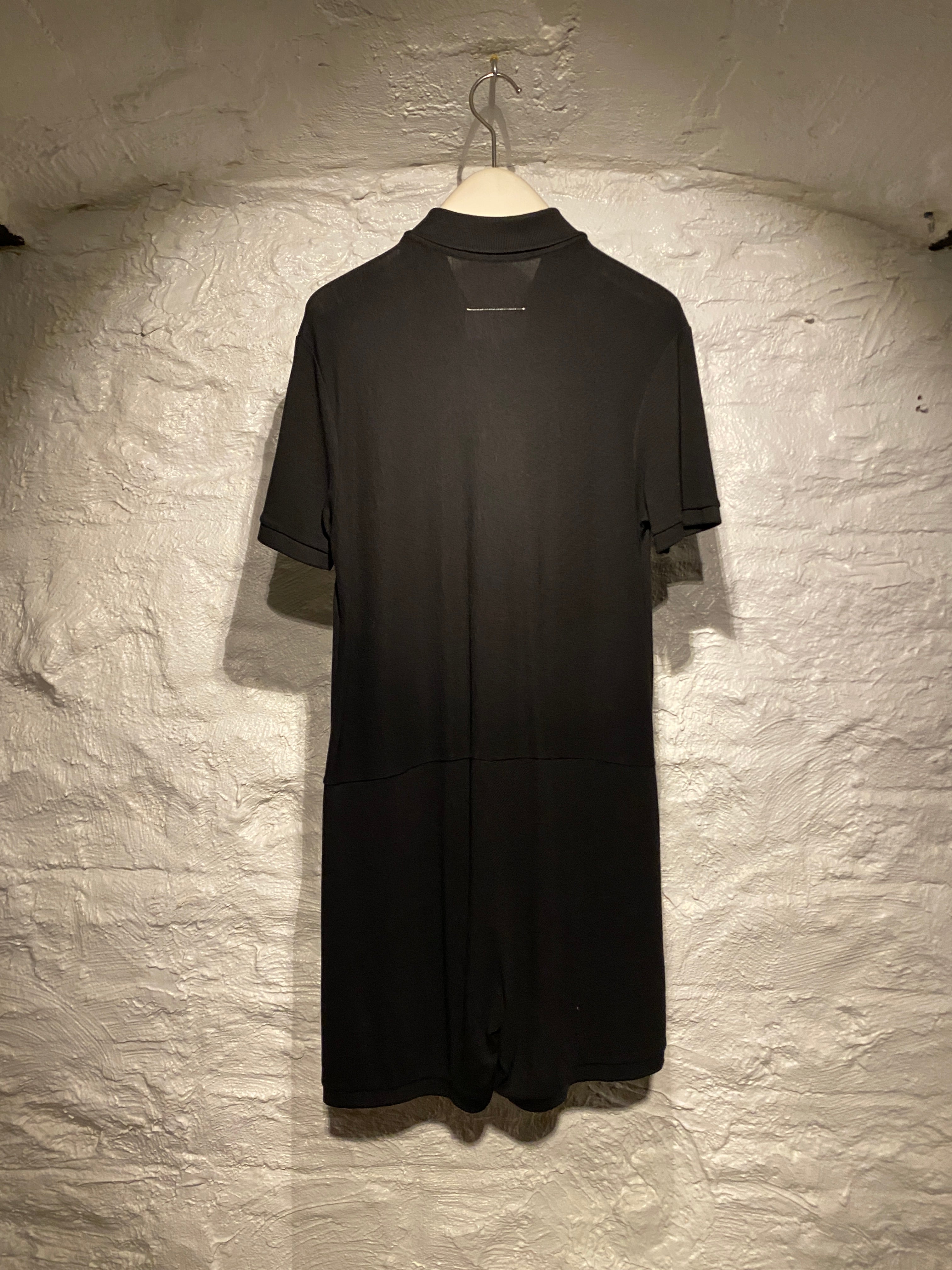 MM6 Maison Margiela	Black T-Shirt Button-Down Jumpsuit