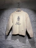 Frame x Ritz Unisex Cashmere White Sweater