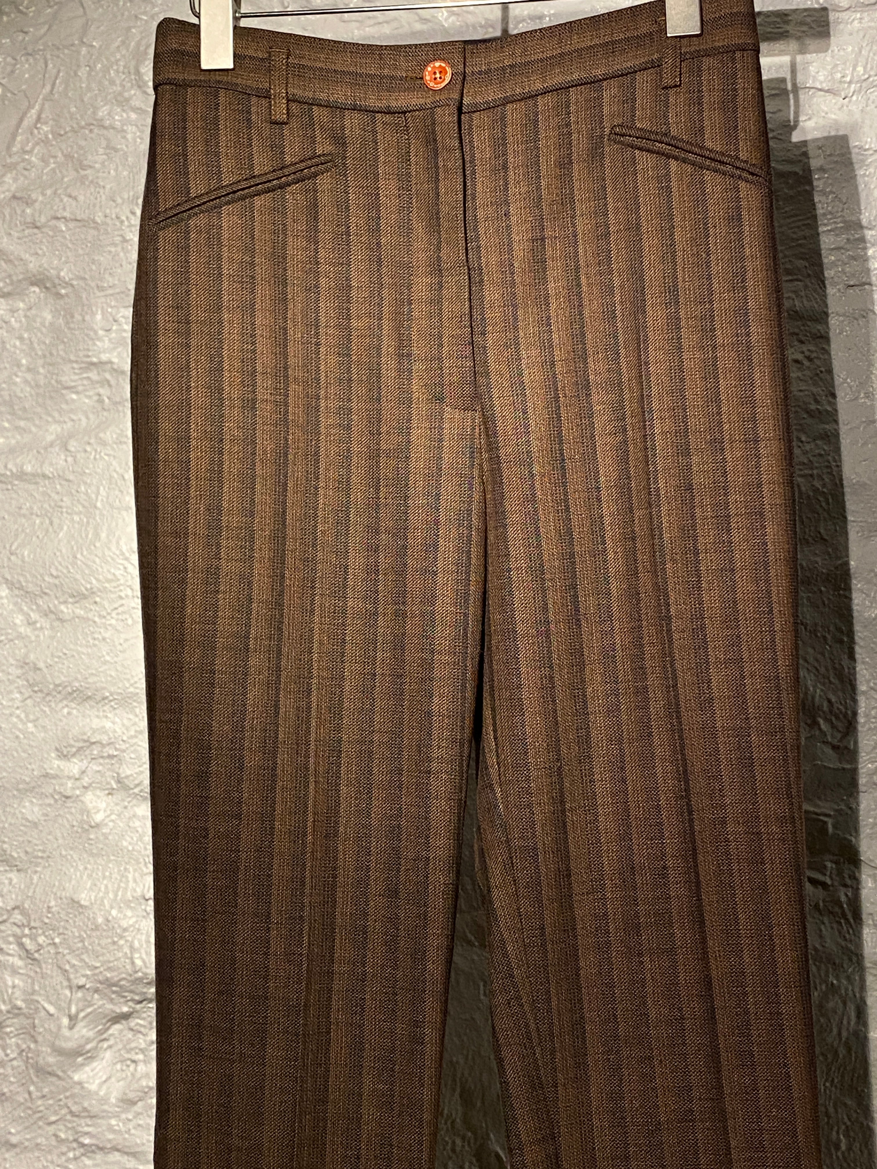 Acne Studios	Dark Brown Wool Blend Pants