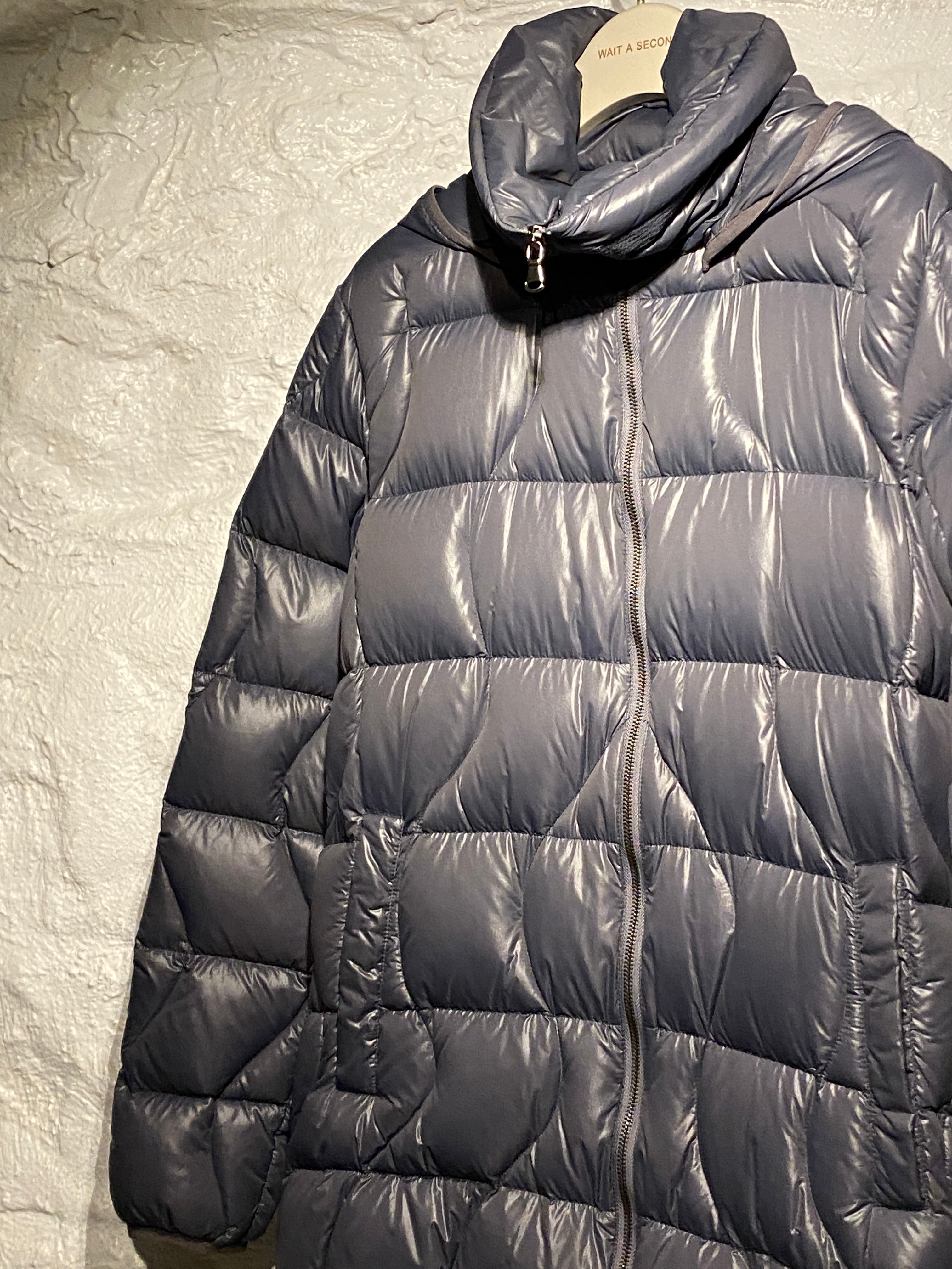 Diesel Grey Long Puffer Down Jacket