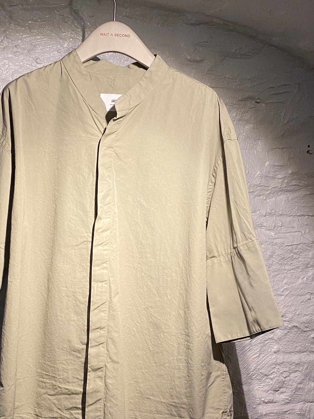 AMI Paris Sage Green Oversized Shirt