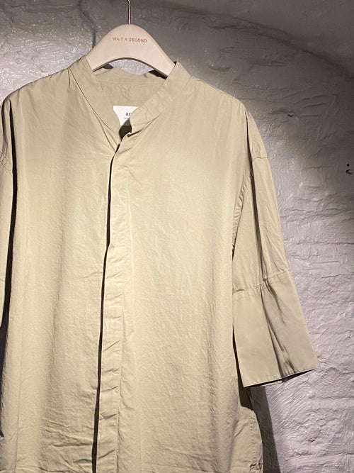 AMI Paris Sage Green Oversized Shirt
