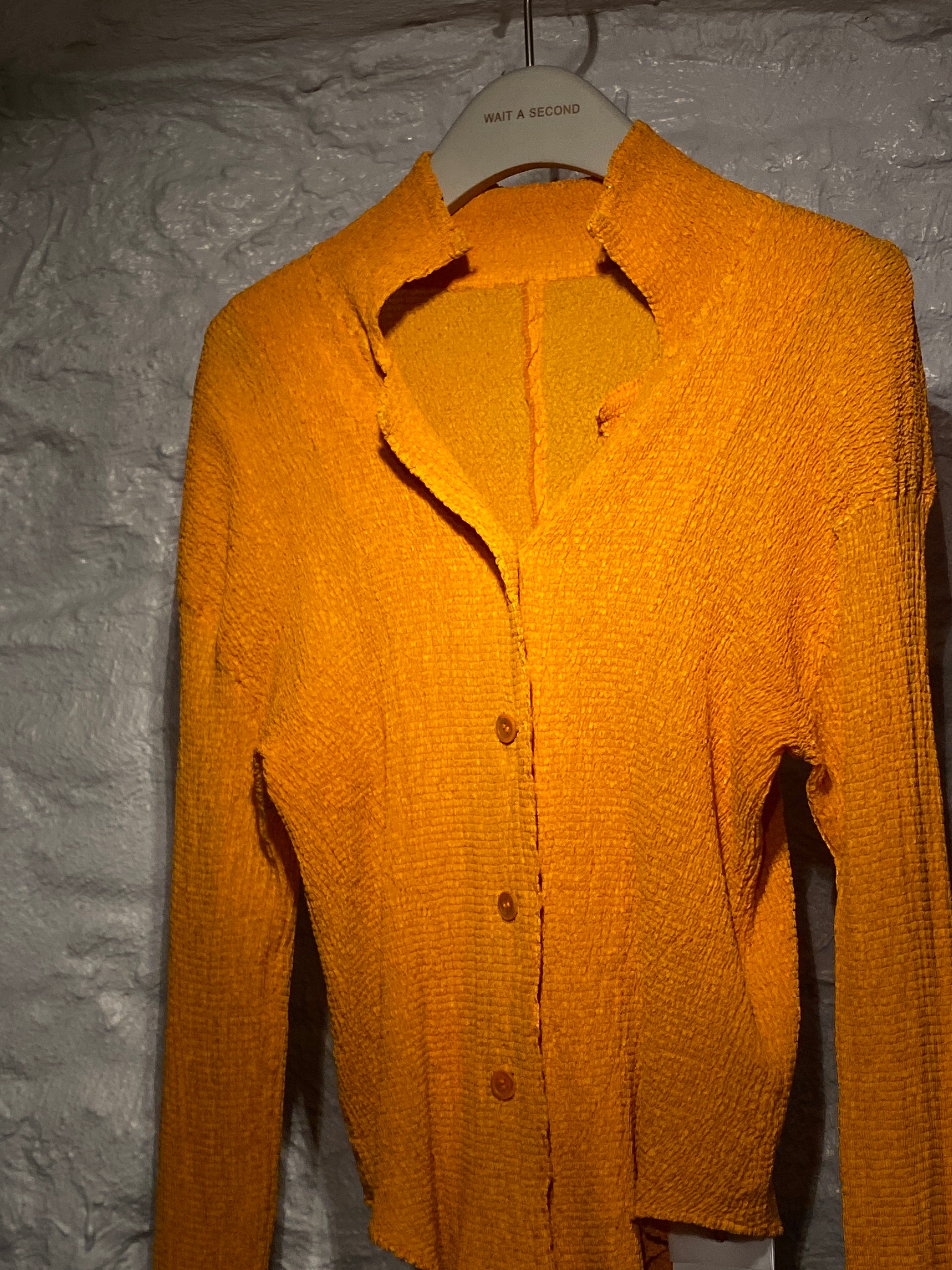 Issey Miyake Bright Orange Shirt