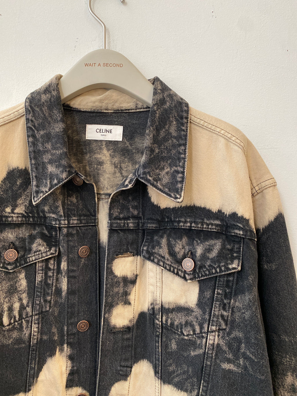Celine Bleached Denim Trucker Jacket