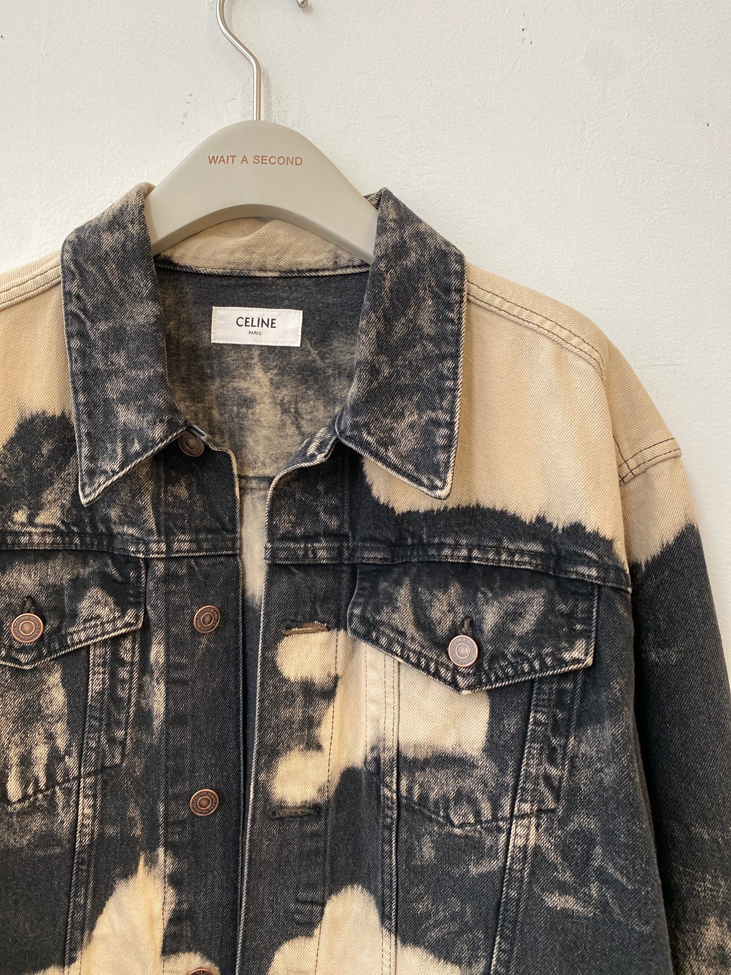 Celine Bleached Denim Trucker Jacket