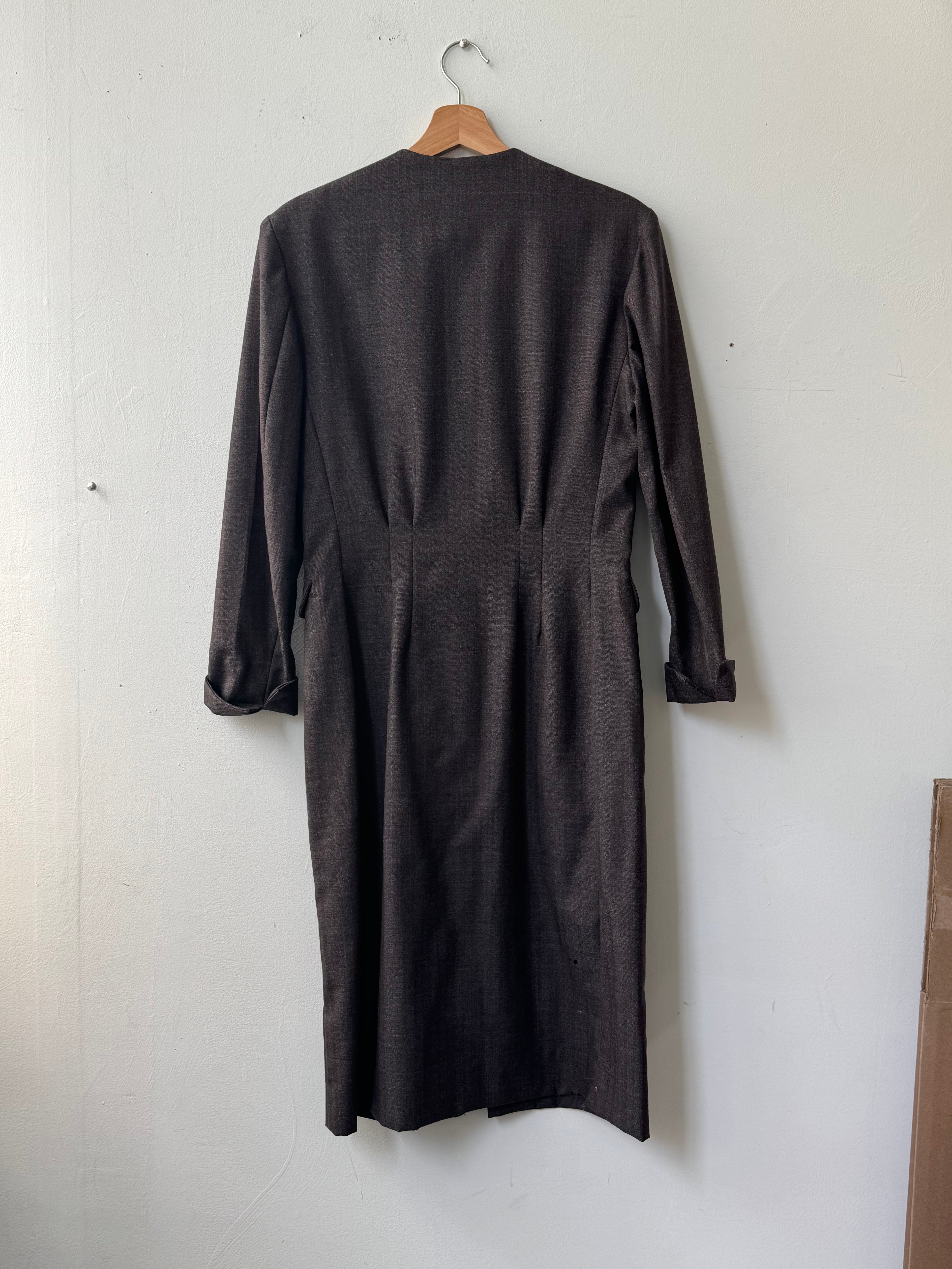 WAS-24101 Ralph Lauren Houndstooth Print Coat