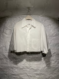 MM6 Maison Margiela	White Stripes Cropped Shirt