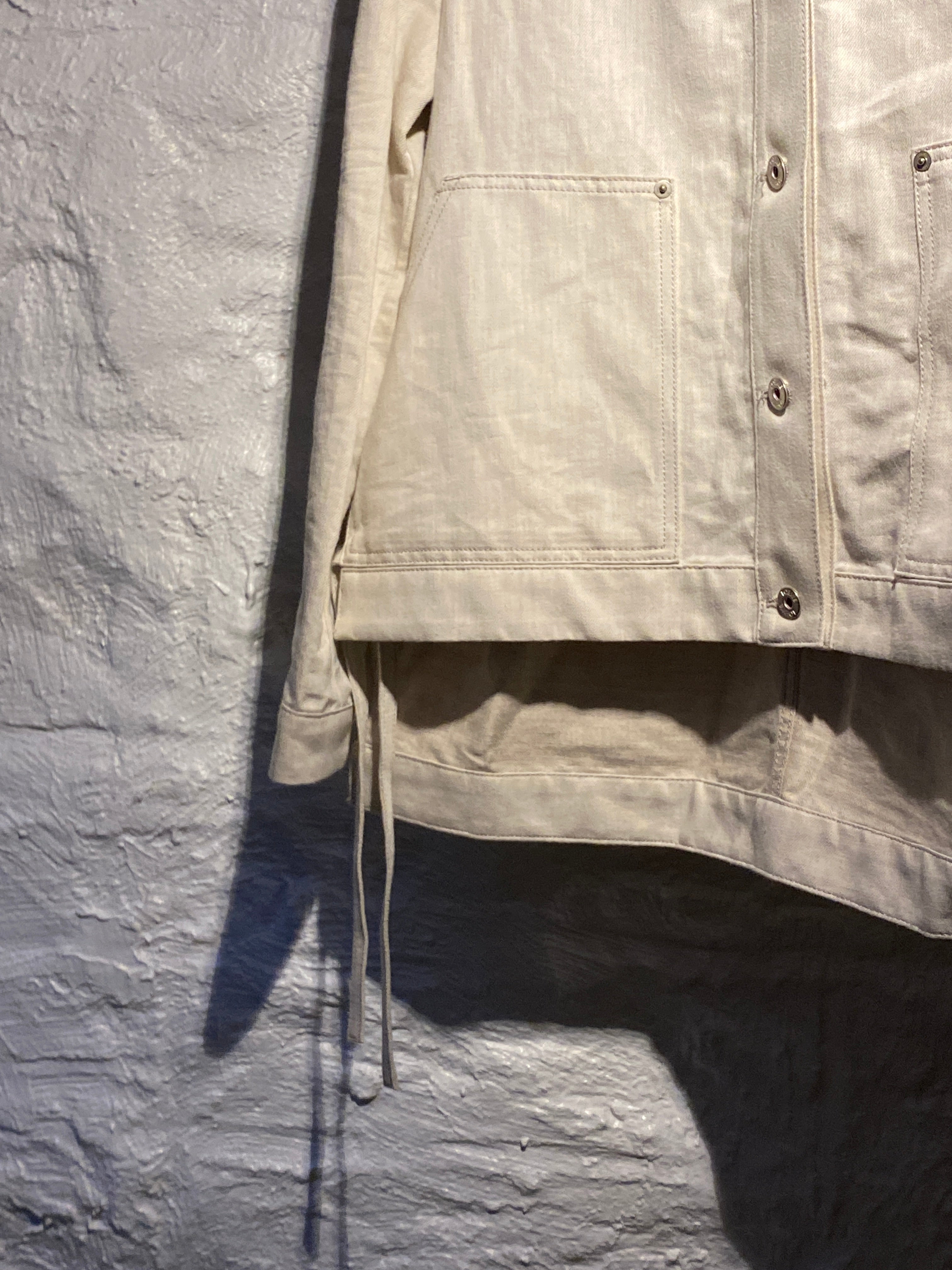 Loewe Light Beige Asymmetric Drill Jacket