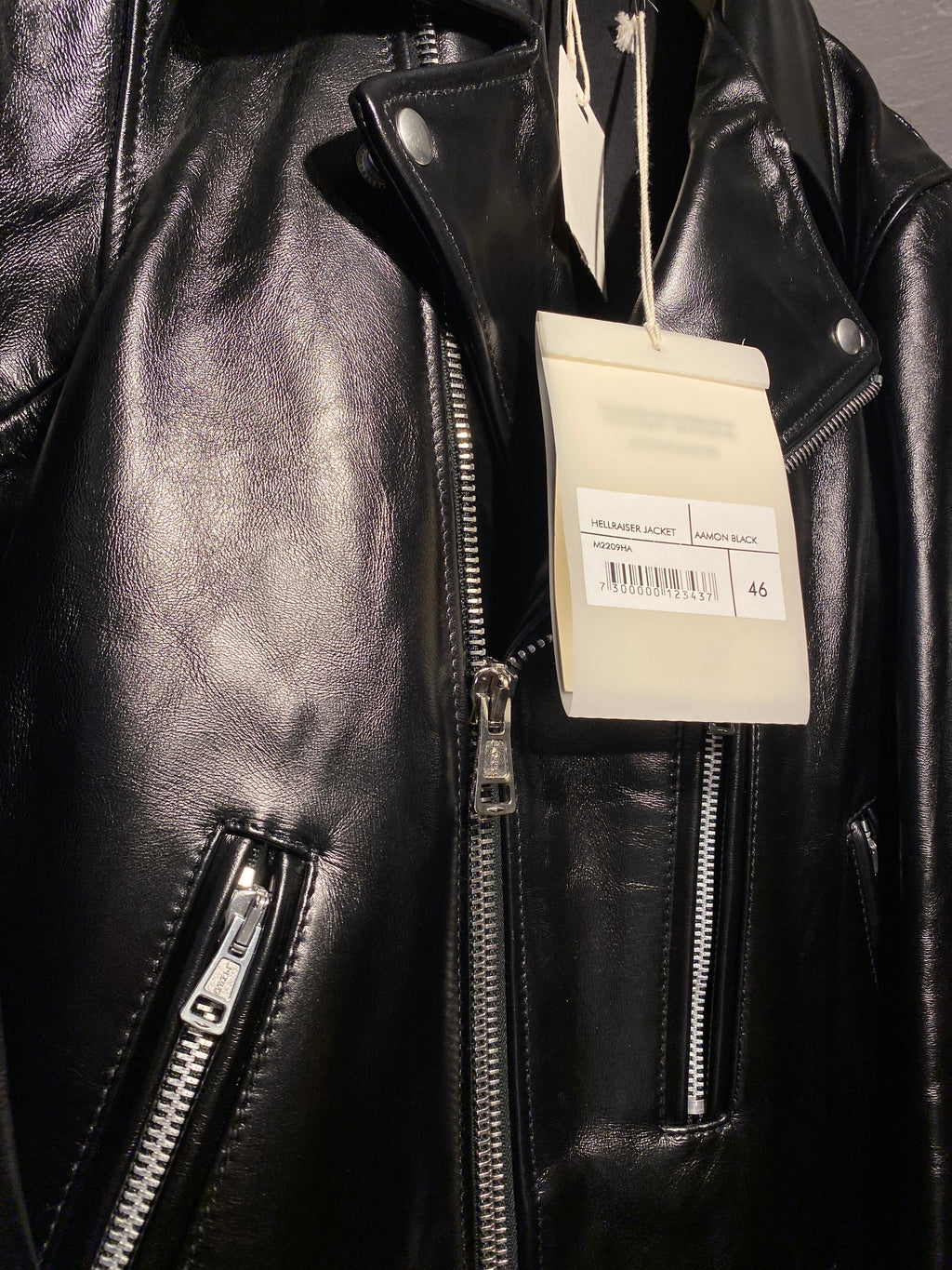 Our Legacy Aamon Black Hellraiser Leather Zipper Moto Jacket