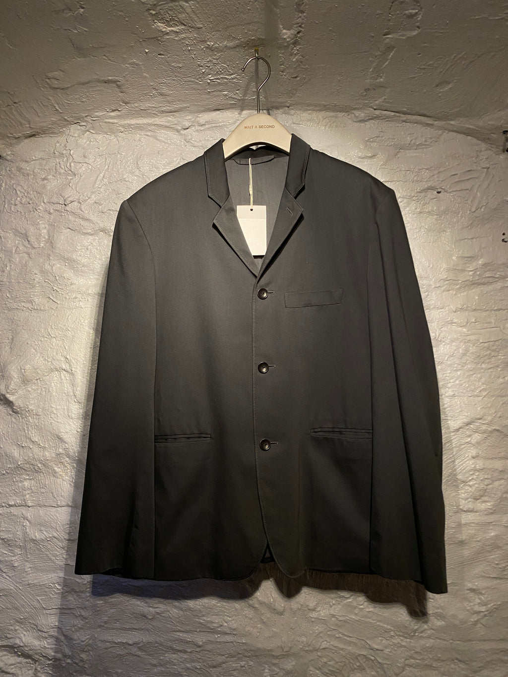 Lemaire Grey Green Oversized Casual Blazer