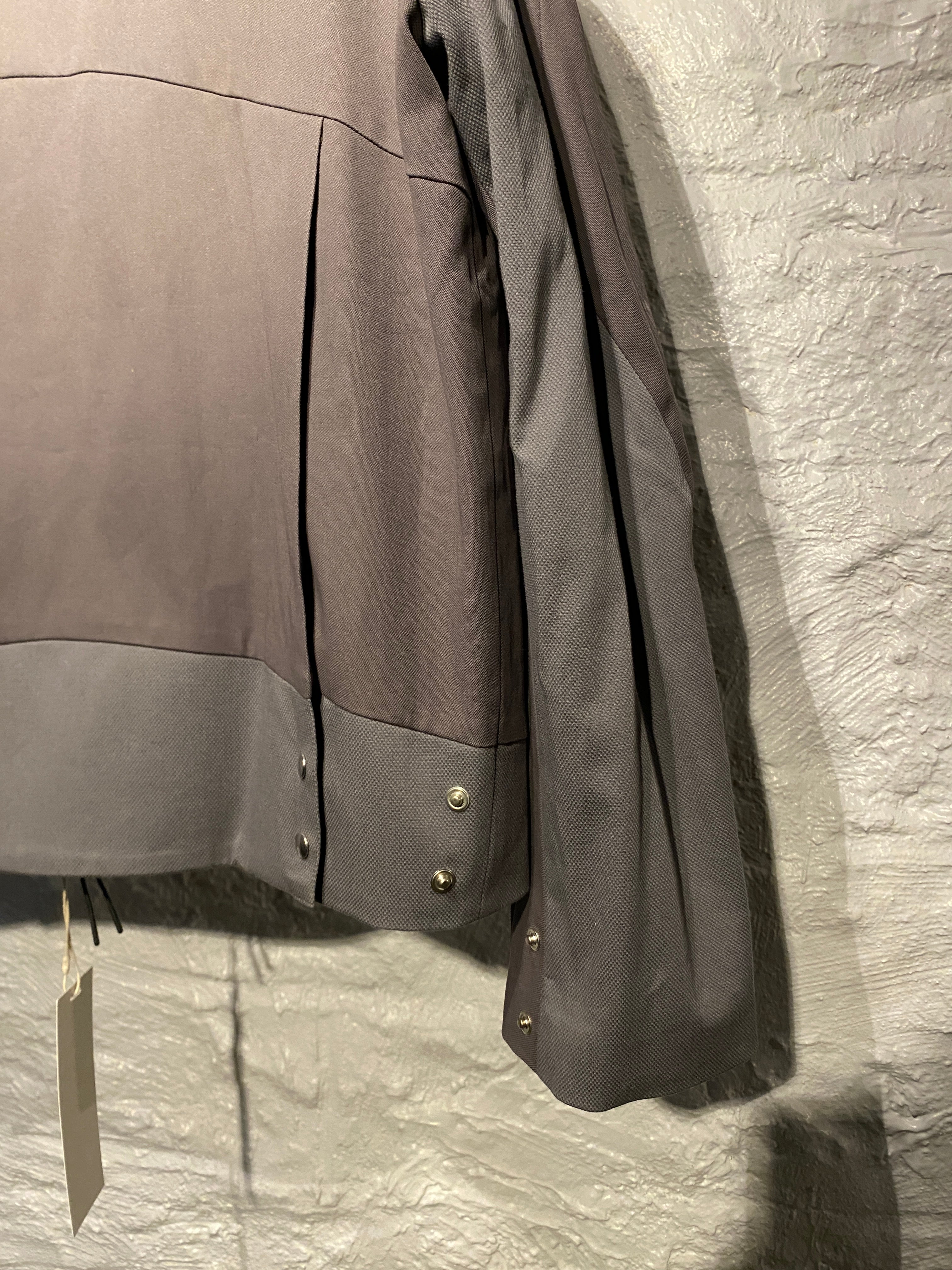 _J.A-A.L_ Two Tone Grey Zipper Jacket