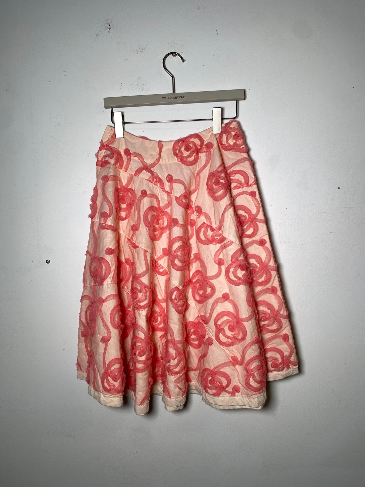 WAS-24SL341 Comme des Garcons Tricot spring 2017 3D Tulle Flowers Skirt