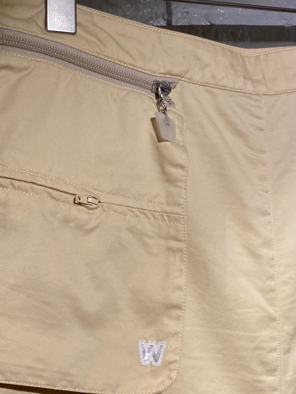 Walter. Van Beirendonck W&LT Light Yellow Zipper Pocket Midi Skirt
